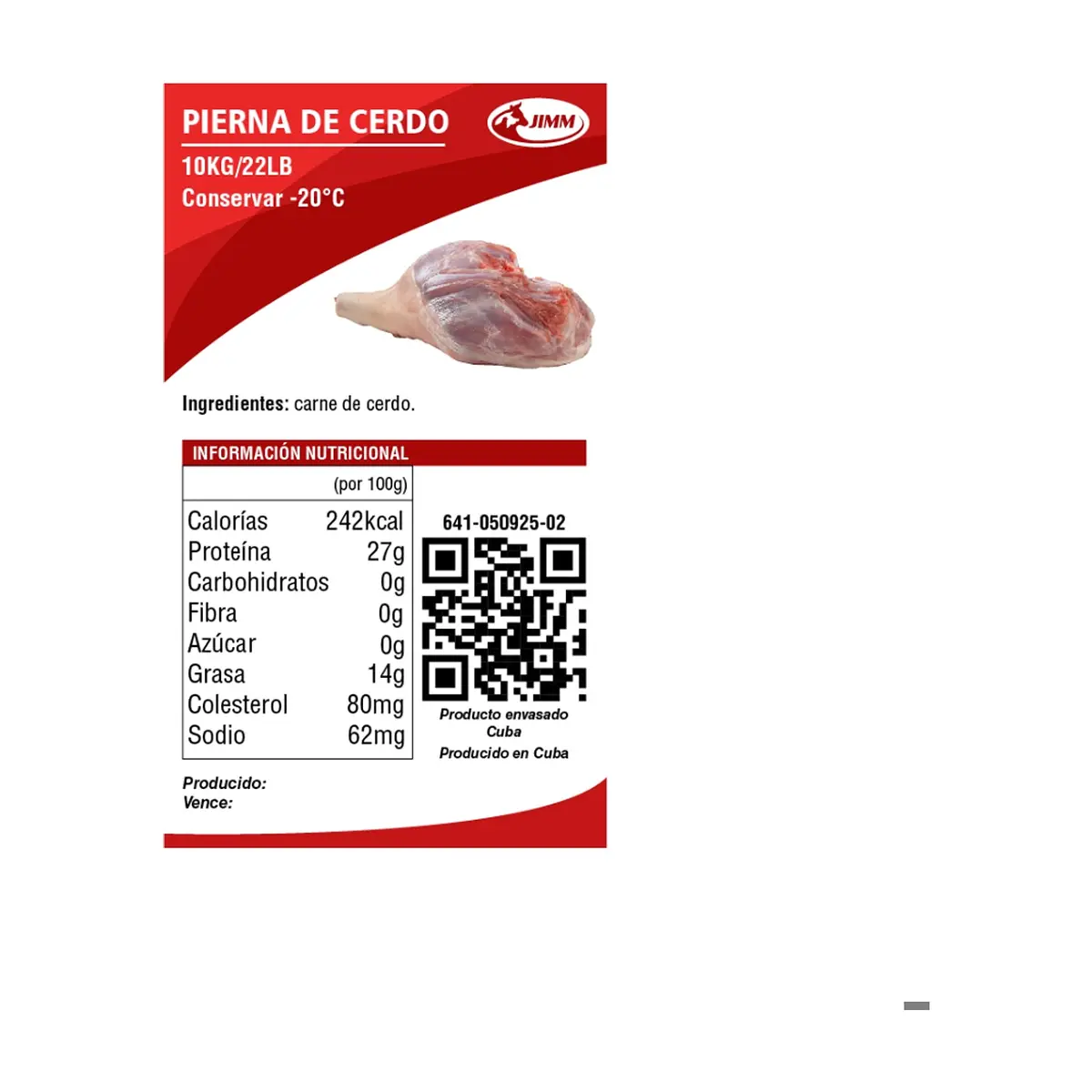 Pierna de cerdo Jimm (10 kg / 22 lb) - Miniatura 3