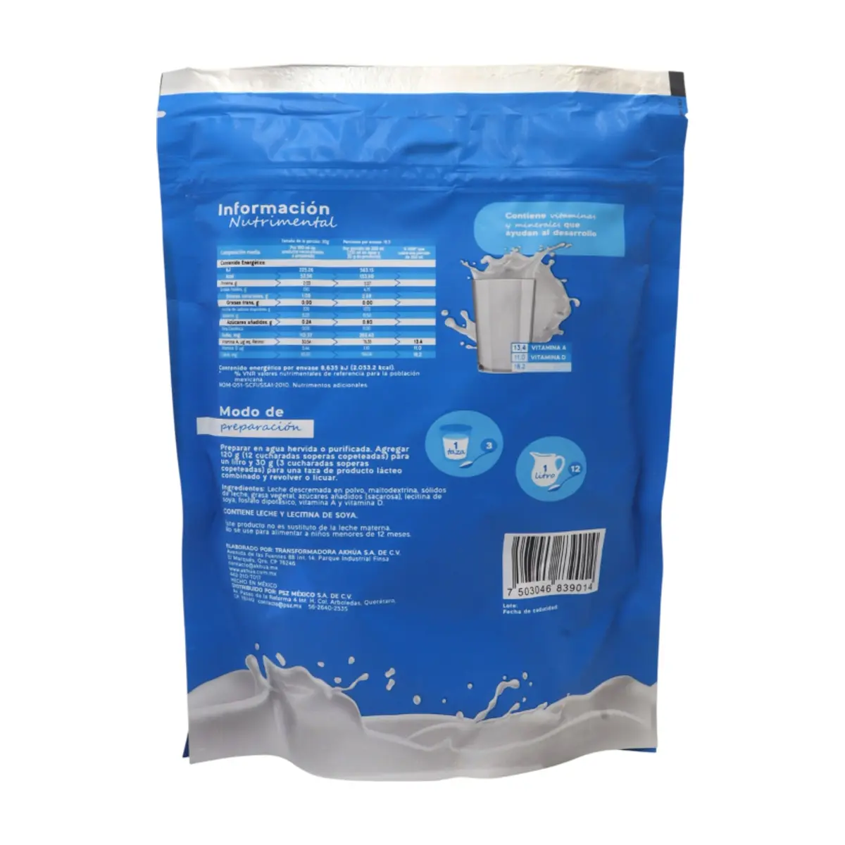 Producto lácteo combinado con grasa vegetal en polvo Sucu (460 g / 1.01 lb) - Thumbnail 3