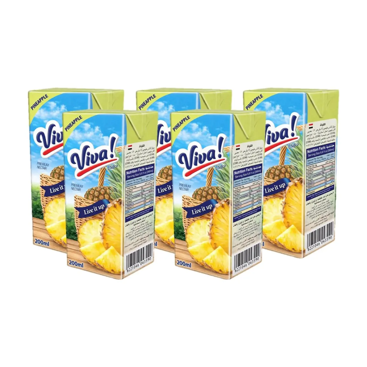 Néctar de piña Viva (5 x 200 ml)