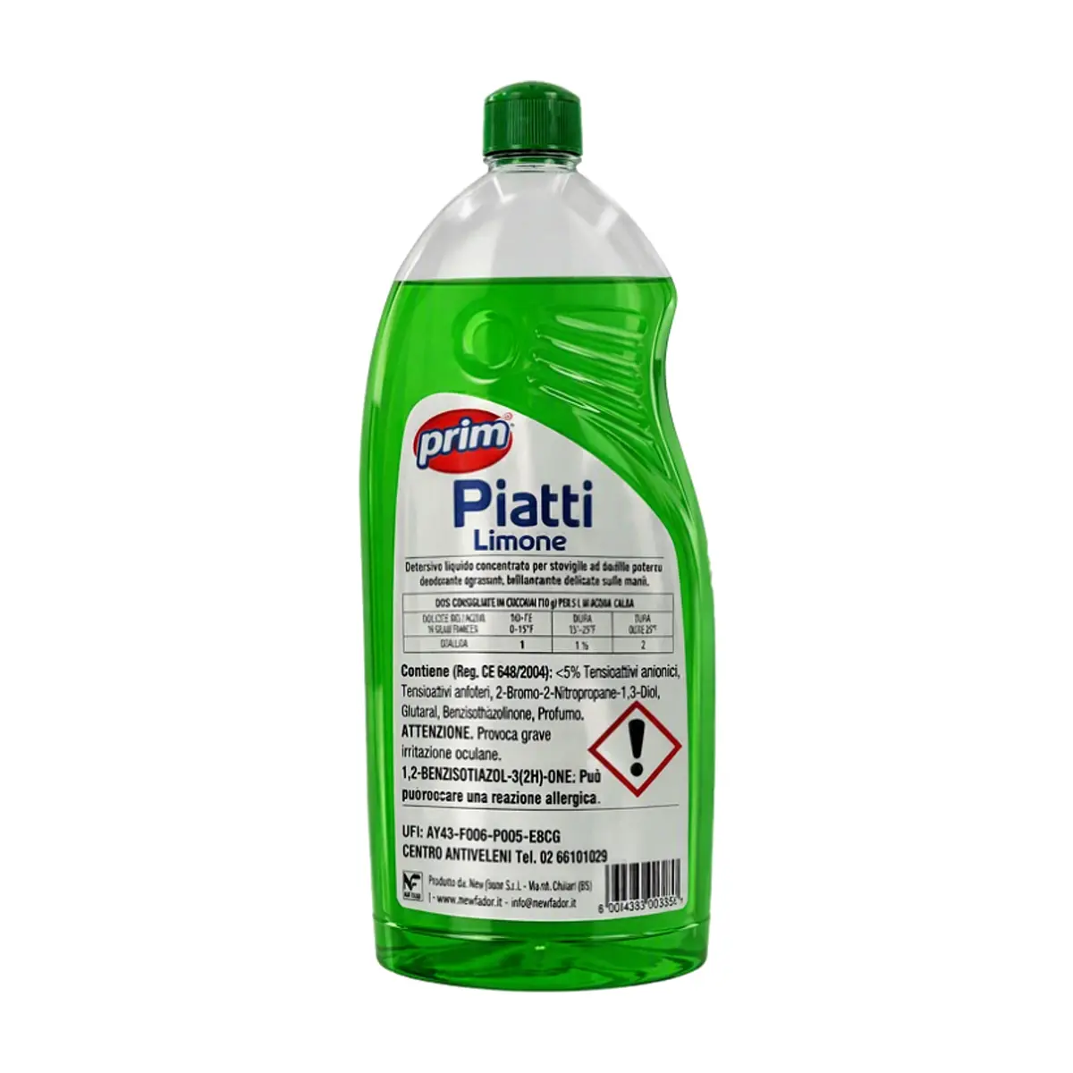 Lavavajillas líquido concentrado con aroma a limón Prim (1 L) - Miniatura 2