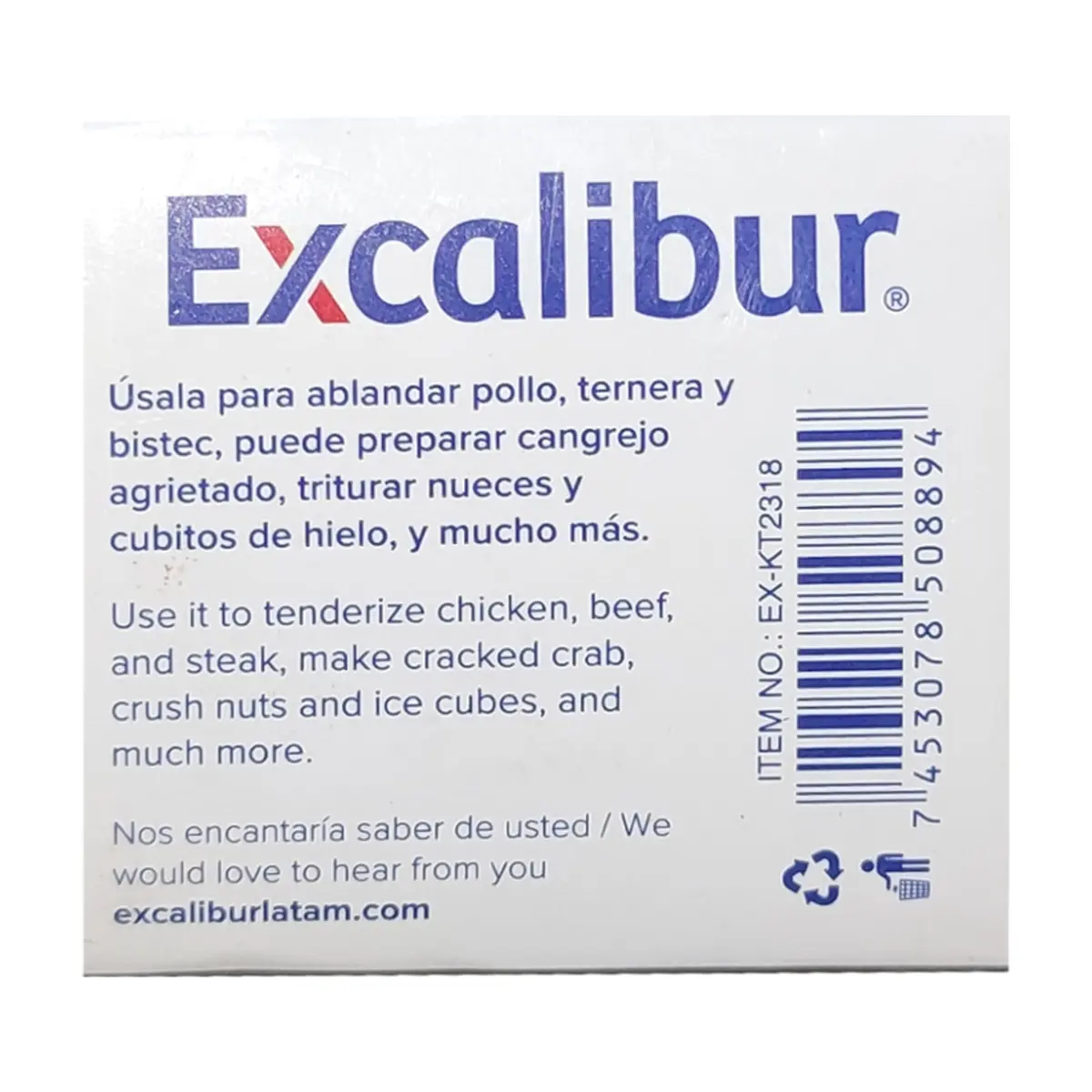 Mazo ablandador de carne Excalibur - Thumbnail 4
