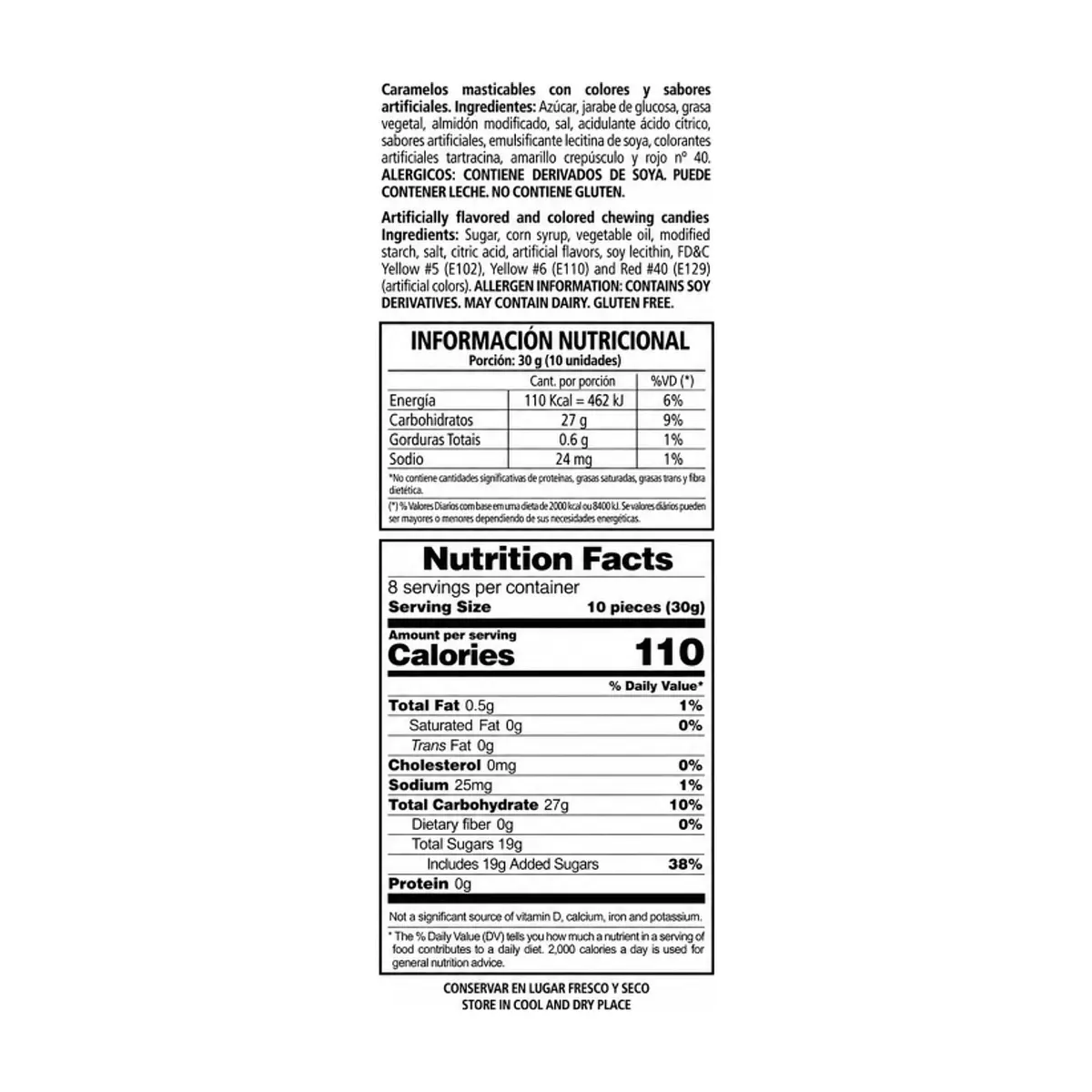Paquete de caramelos masticables aromatizados Florestal (250 g / 8.81 oz) - Thumbnail 3