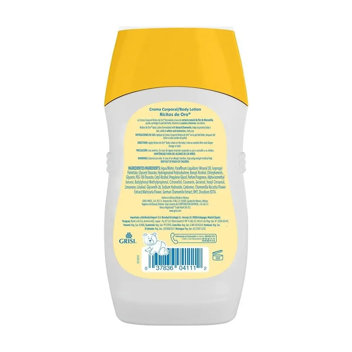 Crema corporal para bebé manzanilla Ricitos de Oro (250 ml / 8.4 fl oz) - Thumbnail 3