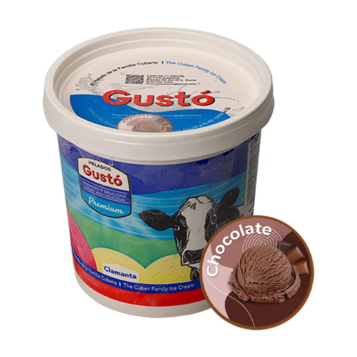 Helado Premium de chocolate Gustó (1 L) - Thumbnail 2