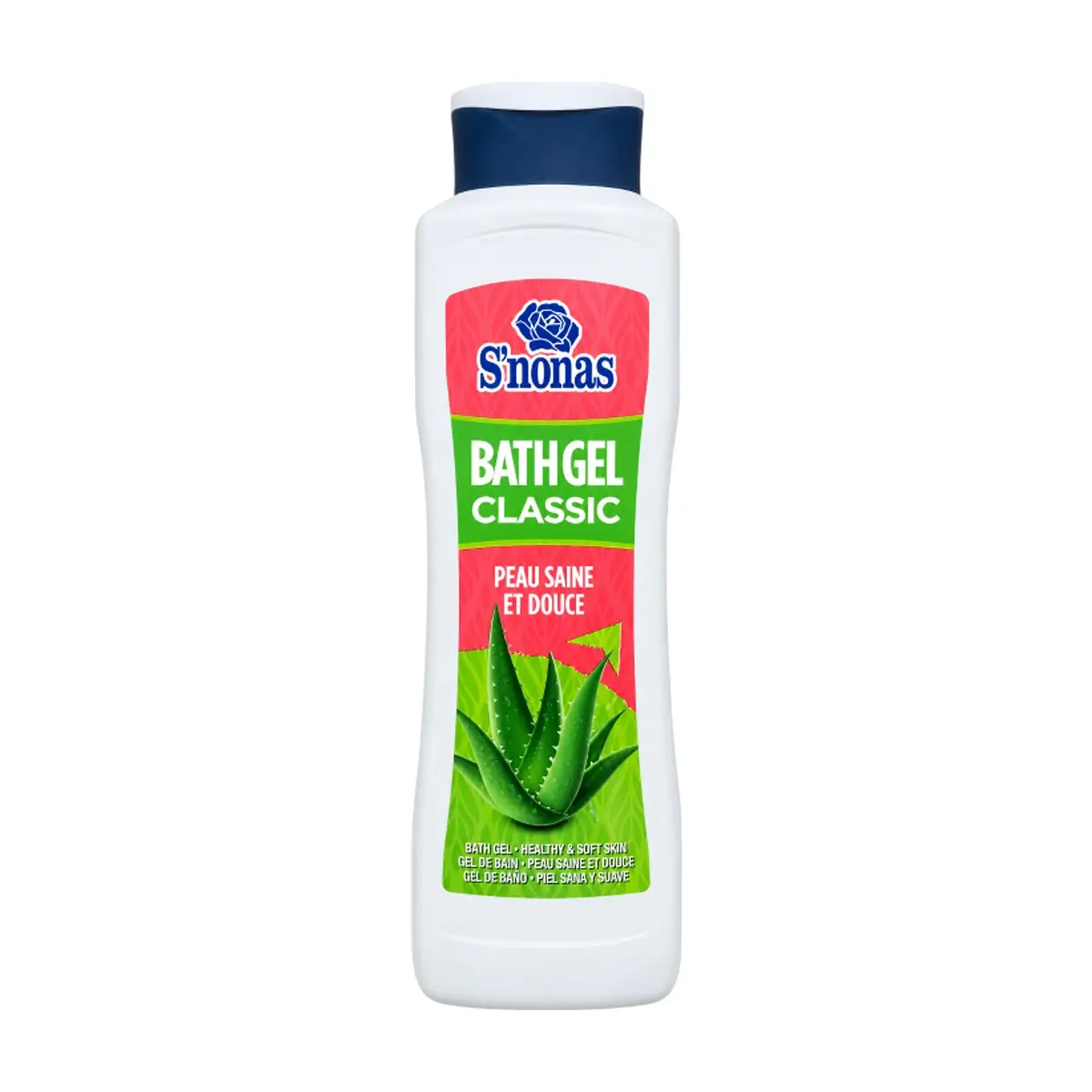 Gel de baño clásico de aloe vera S'nonas (750 ml / 25.37 oz)