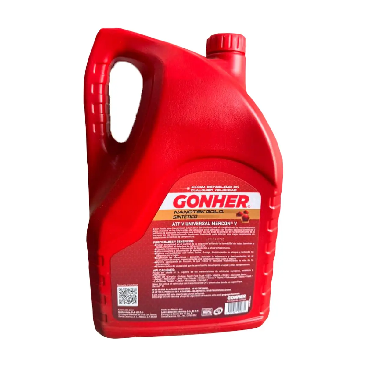 Aceite sintético para transmisión automática Gonher ATF Mercon V CJ (5 L) - Thumbnail 2
