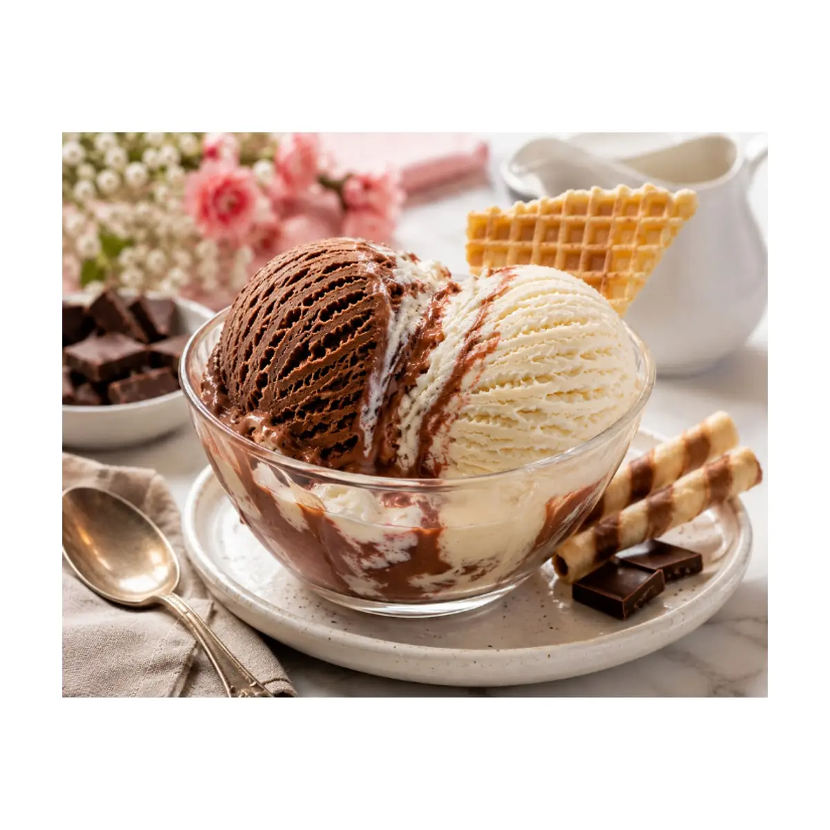 Helado doble crema sabor chocolate y vainilla Alask (4 L) - Miniatura 4