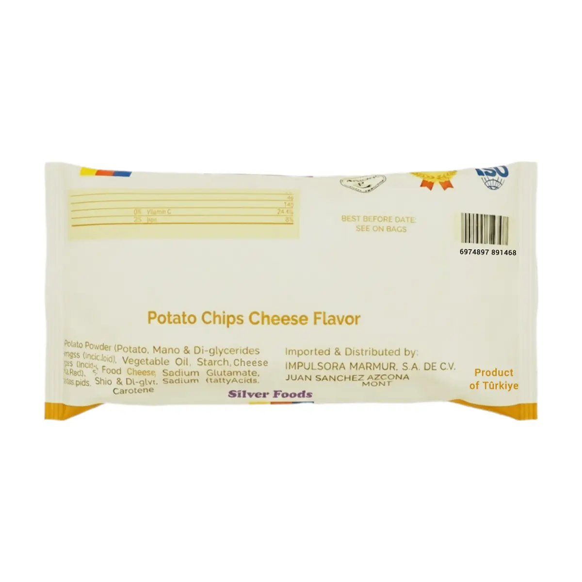 Papas fritas sabor Queso SilverFoods Chips (35 g / 1.2 oz) - Thumbnail 3