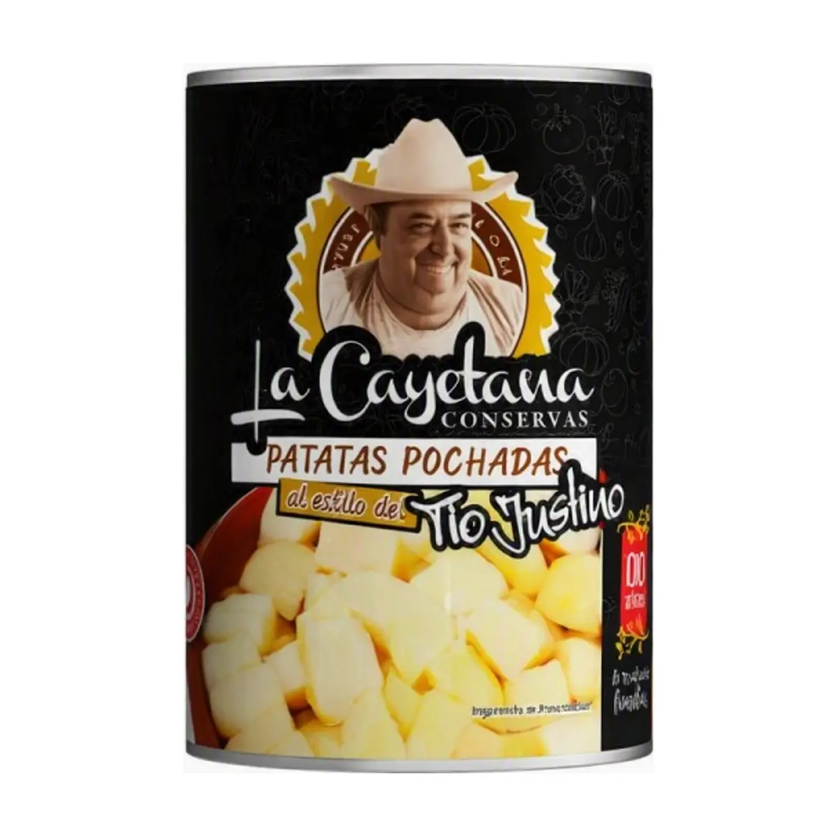 La Cayetana Slow-Cooked Potatoes in Sunflower Oil (395 g) - Image 1