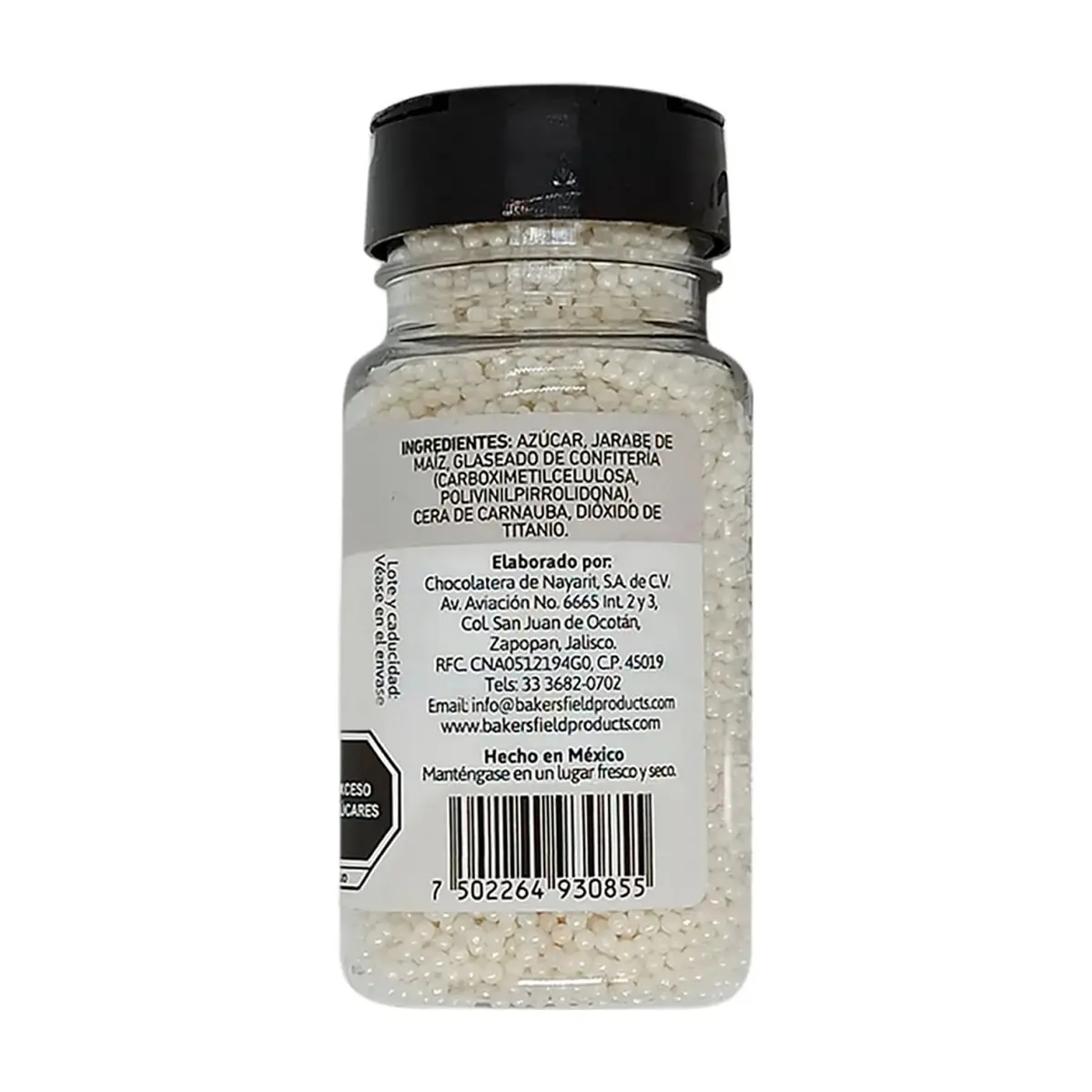 Perlas blancas para decorar postres Bakersfield (99 g / 3.5 oz) - Thumbnail 2