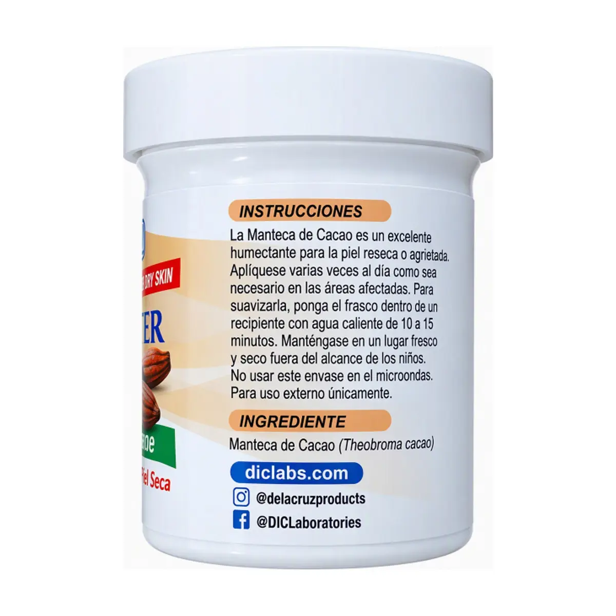 Manteca de cacao 100 % De la Cruz (56.7 g / 2 oz) - Thumbnail 2