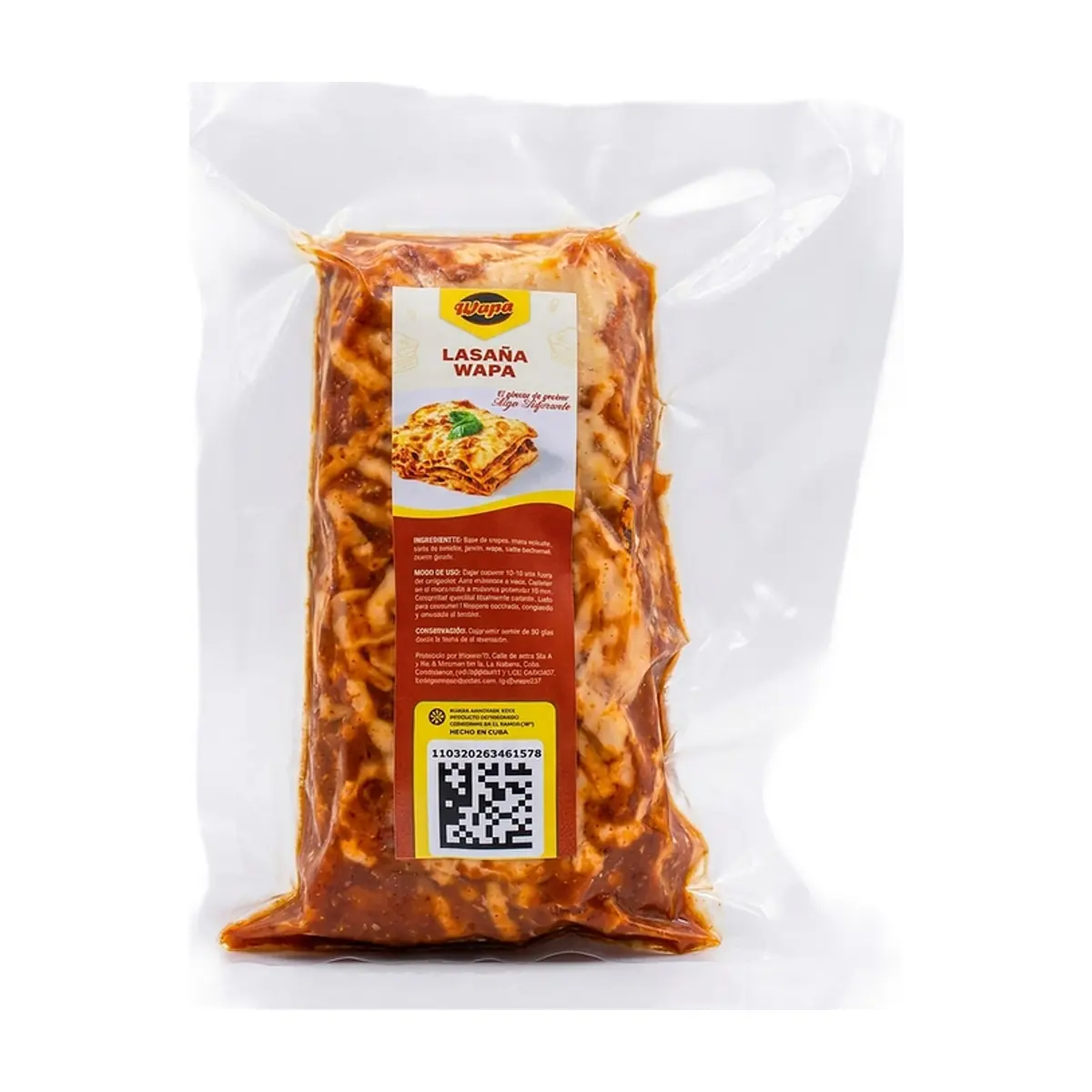 Lasaña de jamón congelada Wapa (460 g / 1.01 lb)