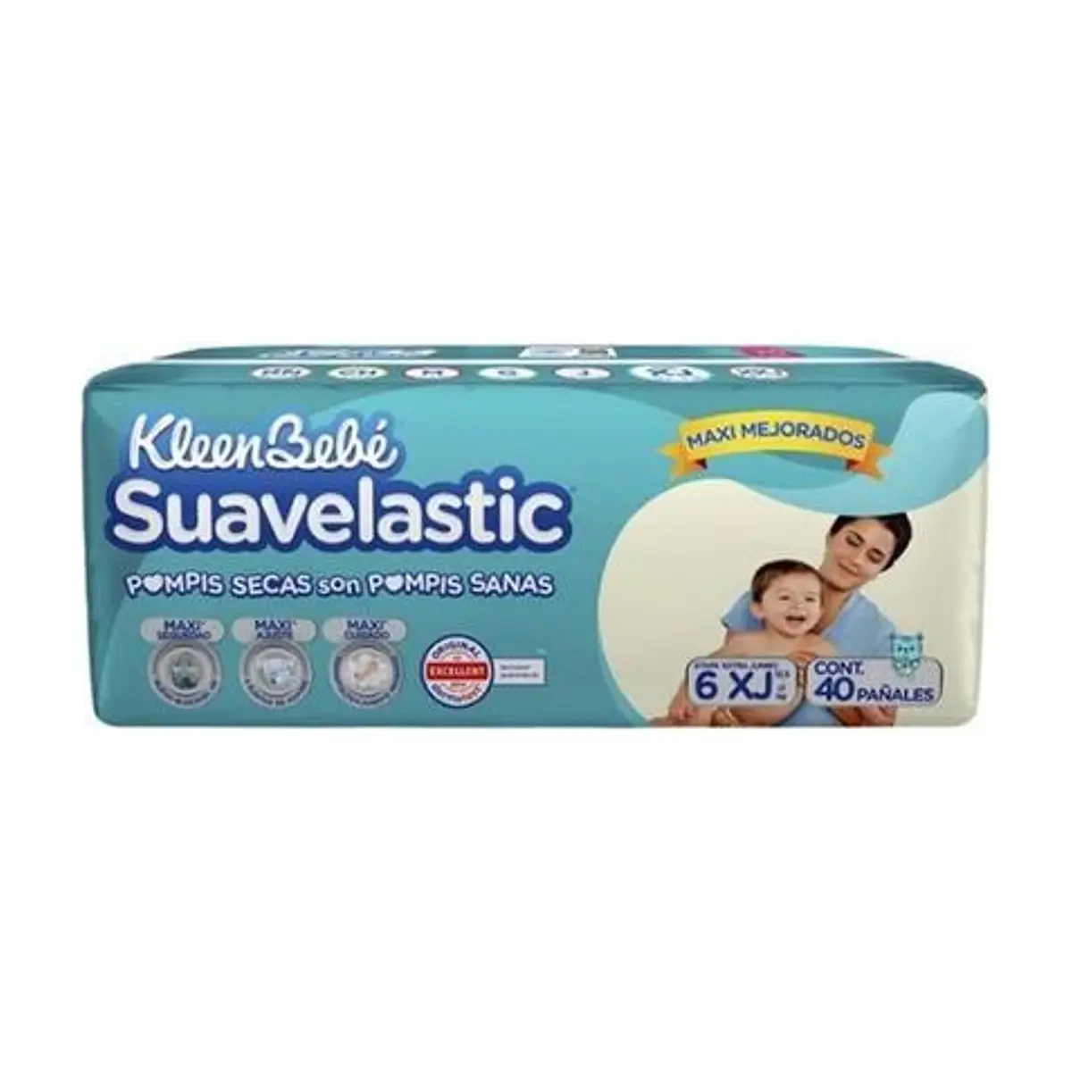 Pañal Desechable Suavelastic Max Extra Jumbo (40 u) KLEENBEBE