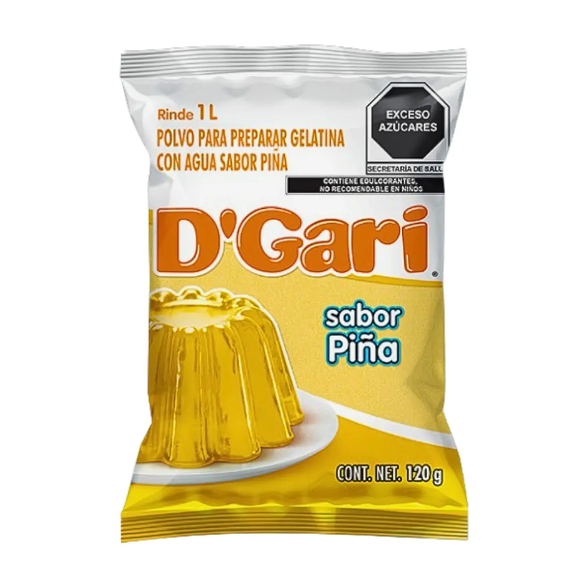 Gelatina de sabor piña D'Gari (120 g / 4.23 oz) - Thumbnail 5
