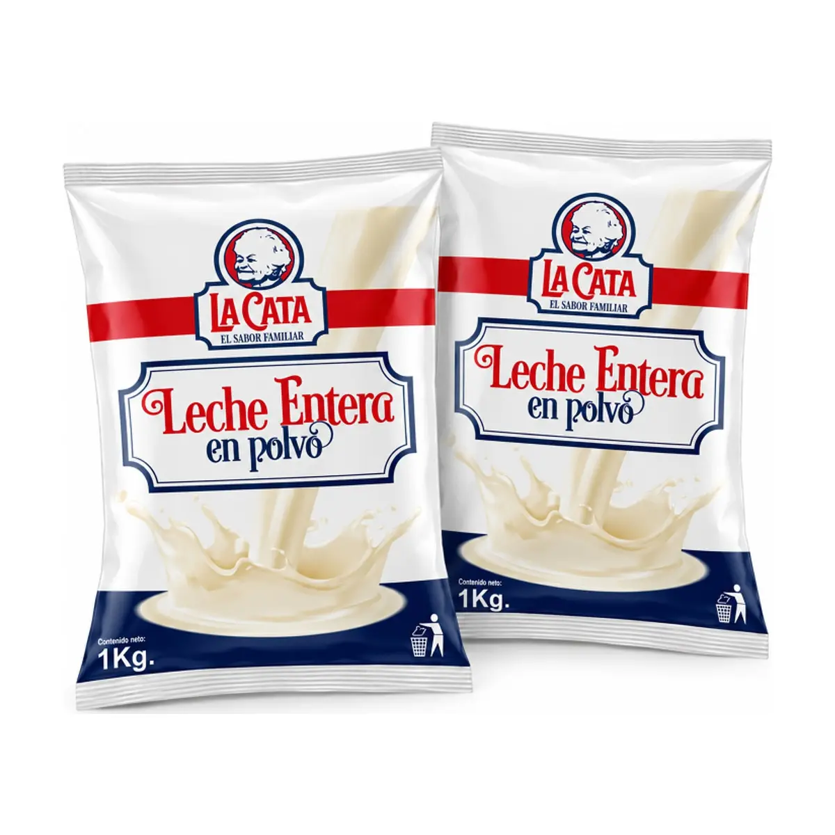 Leche en polvo entera La Cata ( 2 x 1 kg / 2.20 lb) - Imagen 1