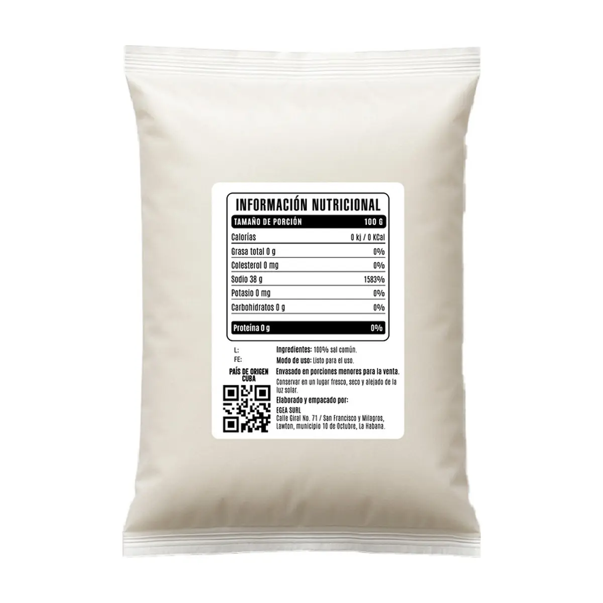 Sal común EGEA (8 x 500 g / 1.1 lb) - Thumbnail 2