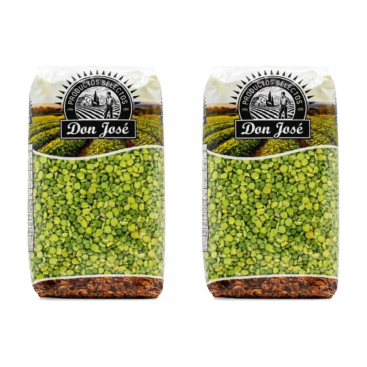 Guisantes verdes partidos - chicharos Don José (2 x 1 kg / 2.2 lb) - Miniatura 1