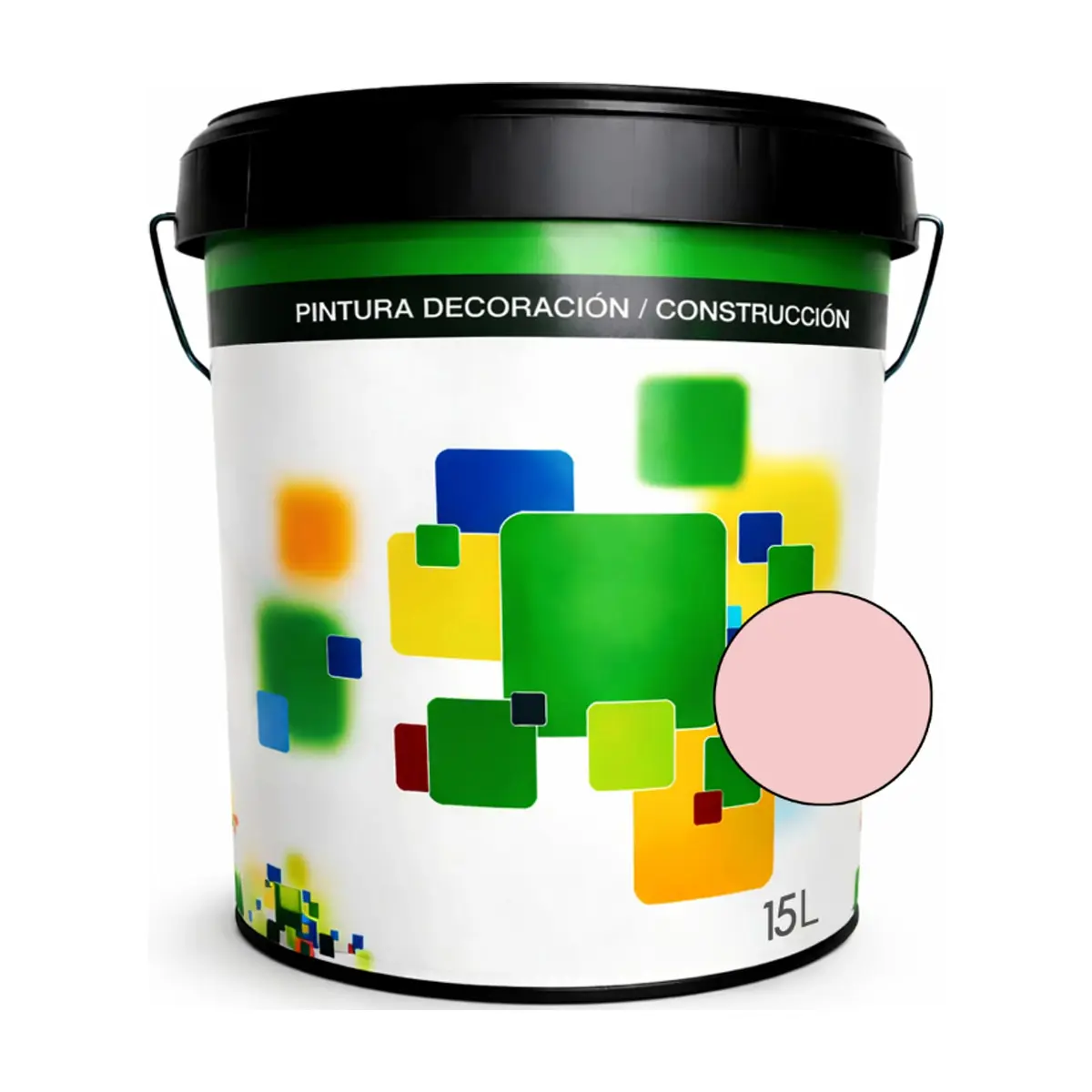 Pintura acrílica interior y exterior de color salmón claro pastel Euro Campi (15 L)