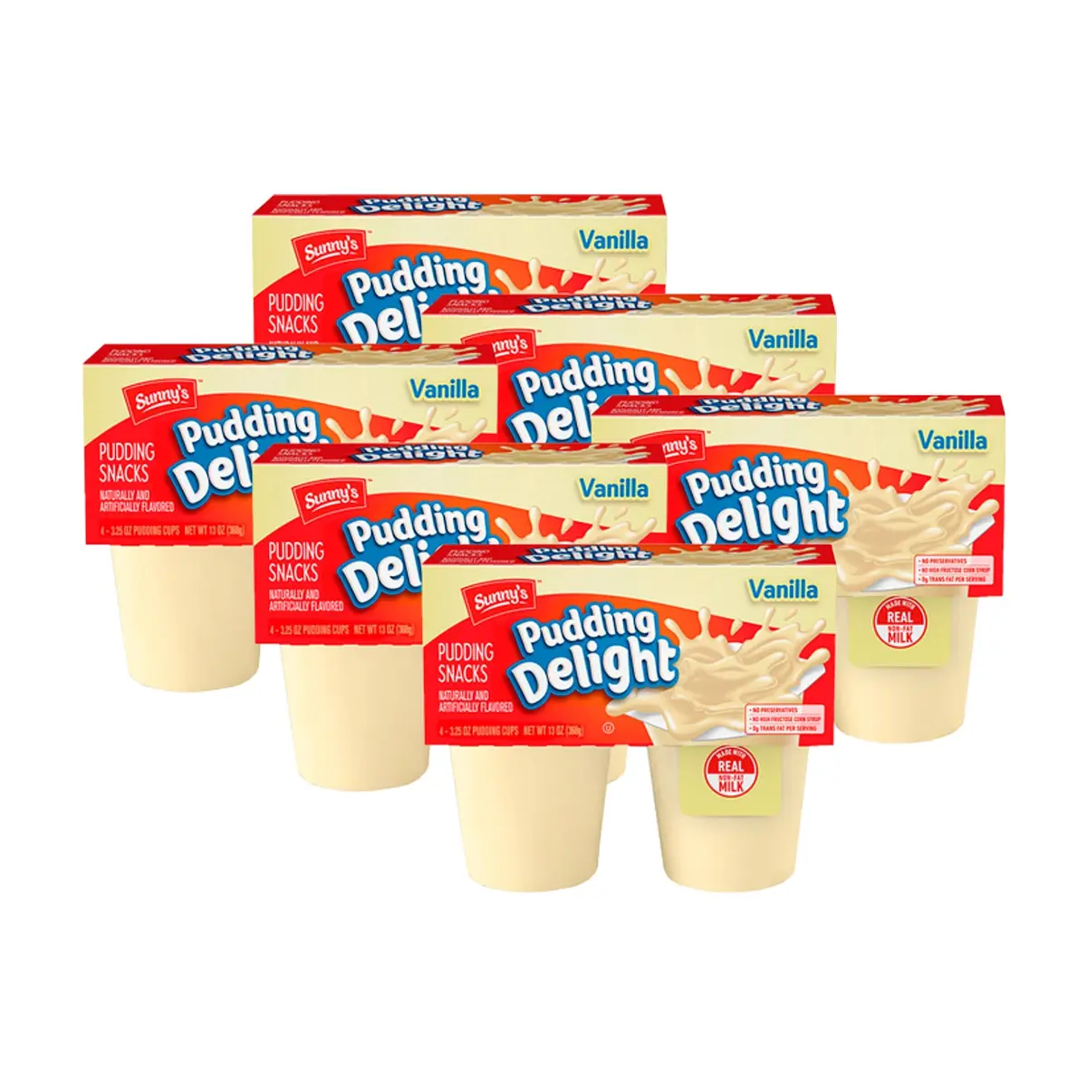Natilla de vainilla Sunny' s (24 x 92.1 g / 3.25 oz)