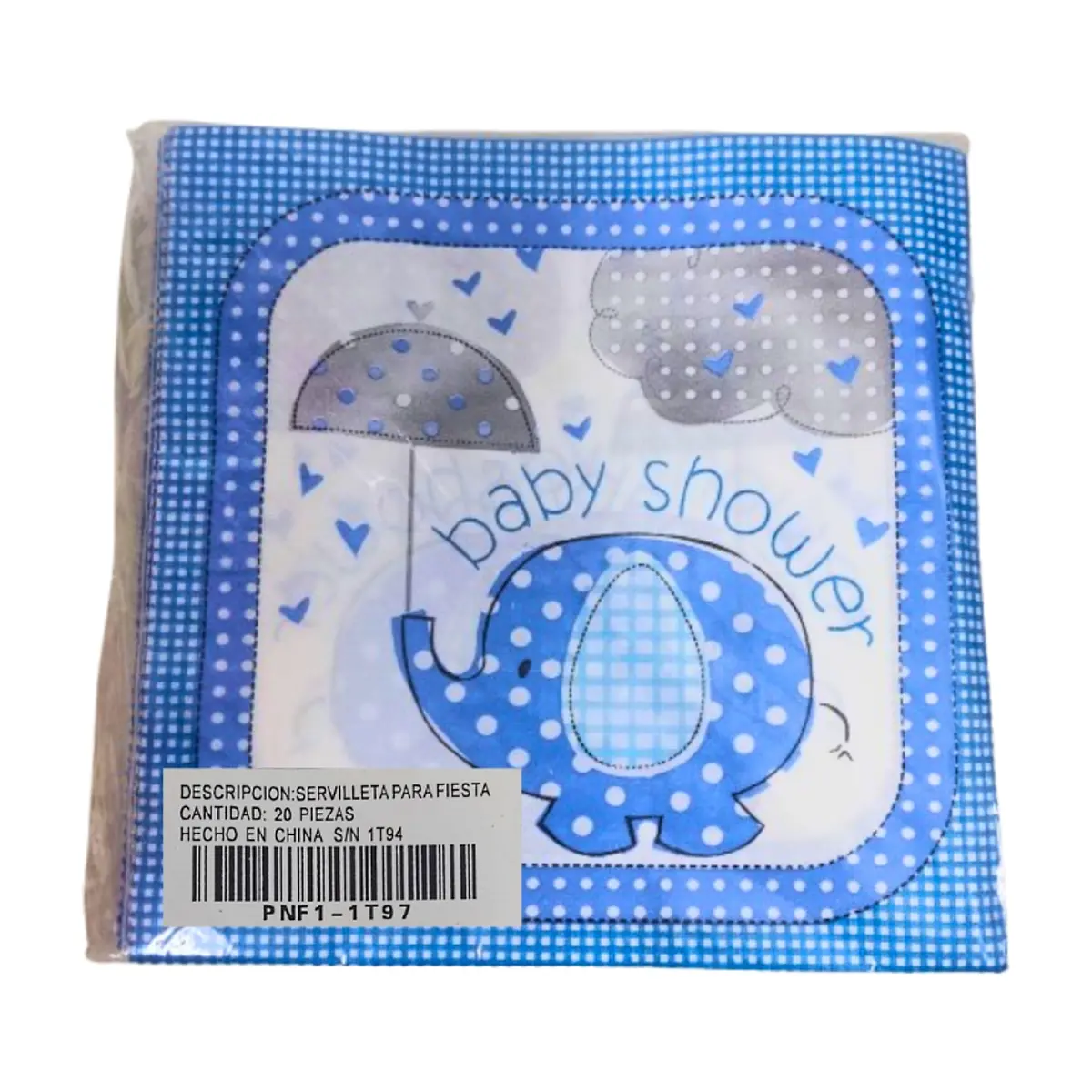 Servilletas azules Baby Shower (20 U) - Thumbnail 4