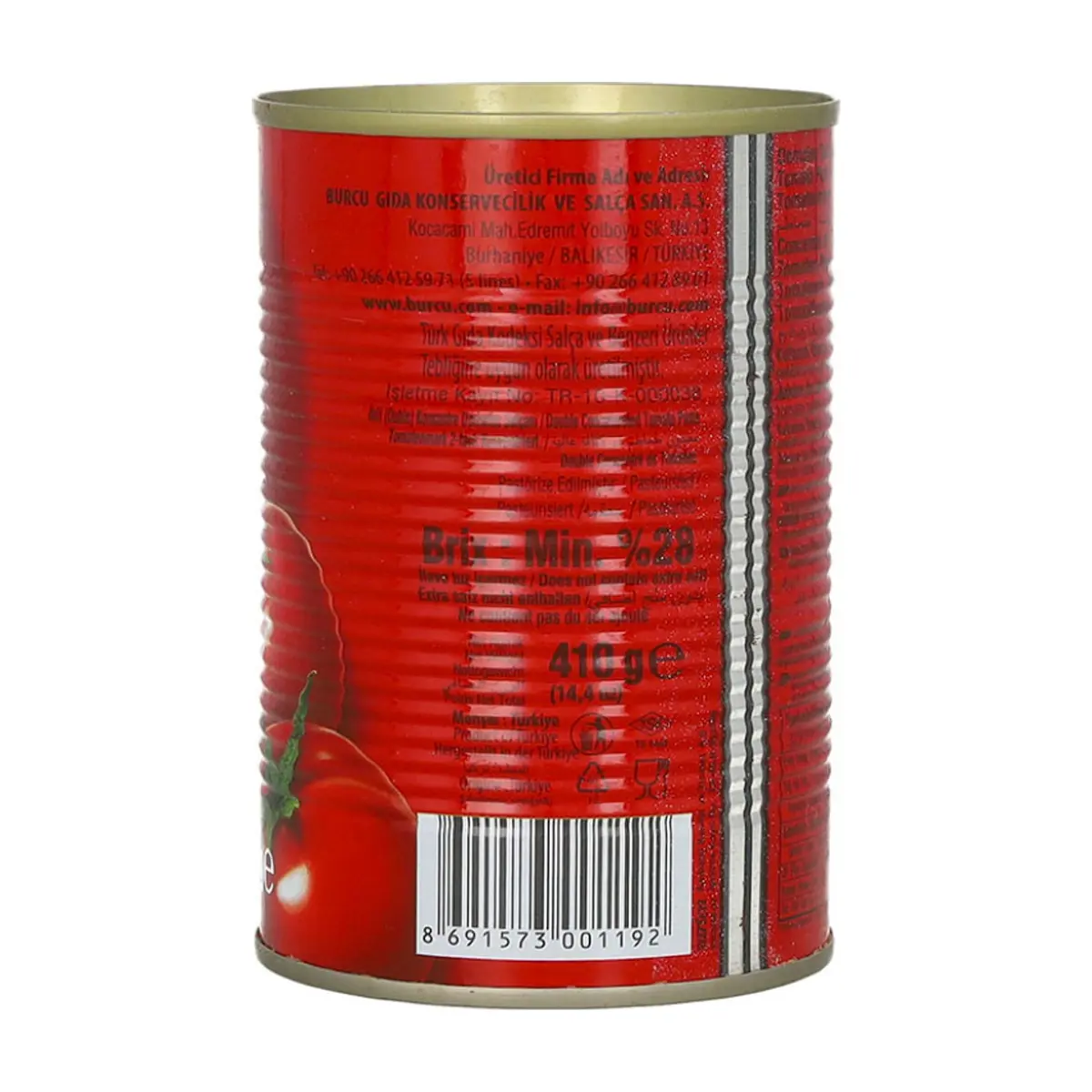 Pasta de tomate Burcu (410 g / 14.4 oz) - Thumbnail 2