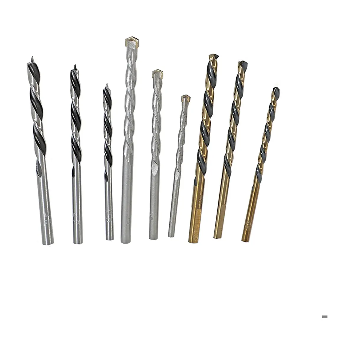 Set mixto de 9 de brocas - 3 barrenas por tipo - de para madera concreto metal Covo - Thumbnail 9