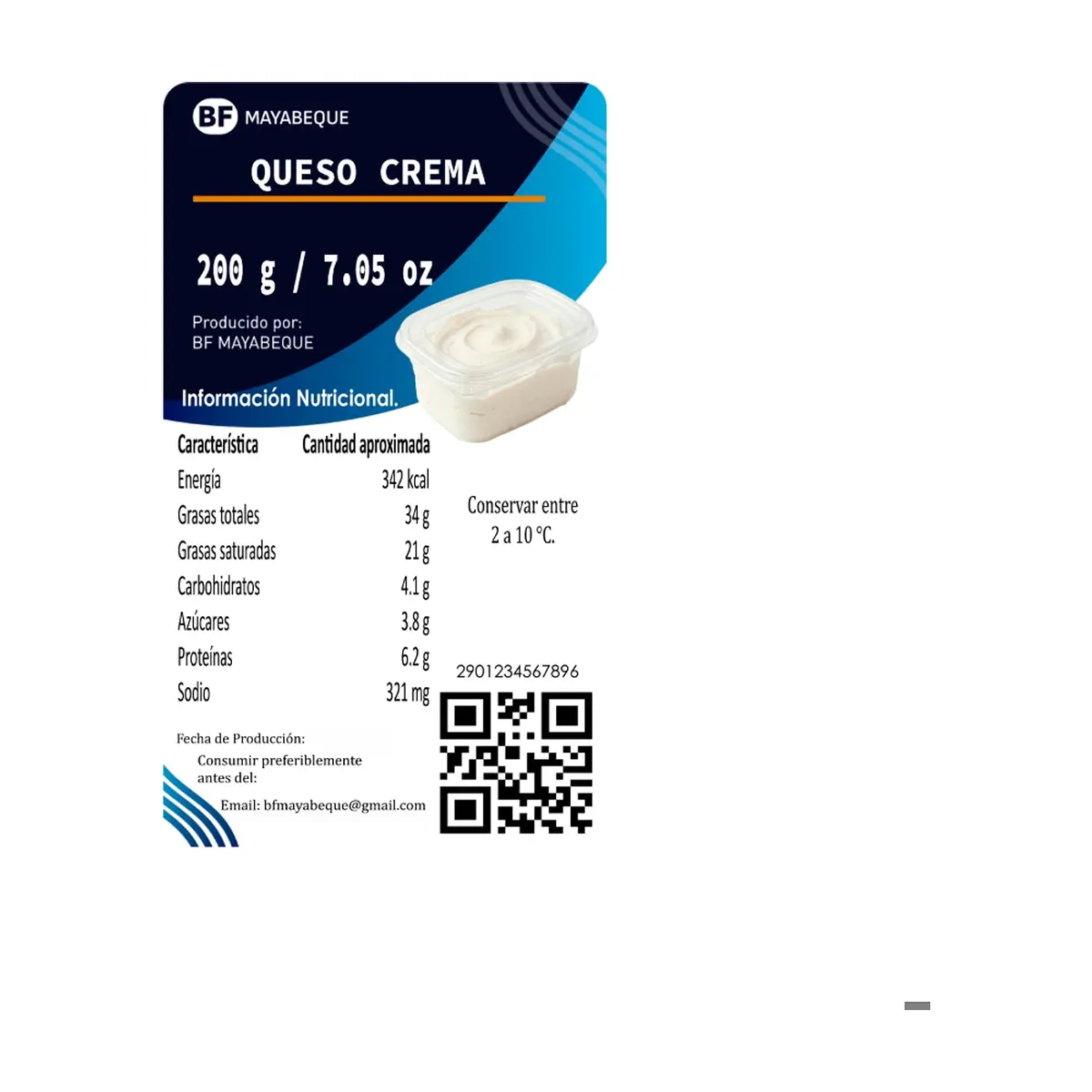 Queso crema BF Mayabeque (200 g / 7.05 oz) - Thumbnail 4