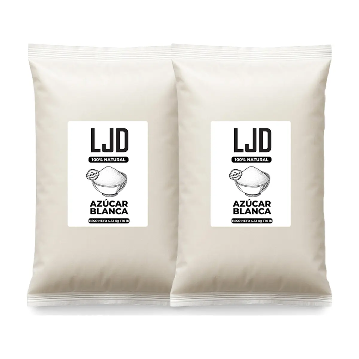 Azúcar blanca LJD (2 x 4.53 kg / 10 lb)