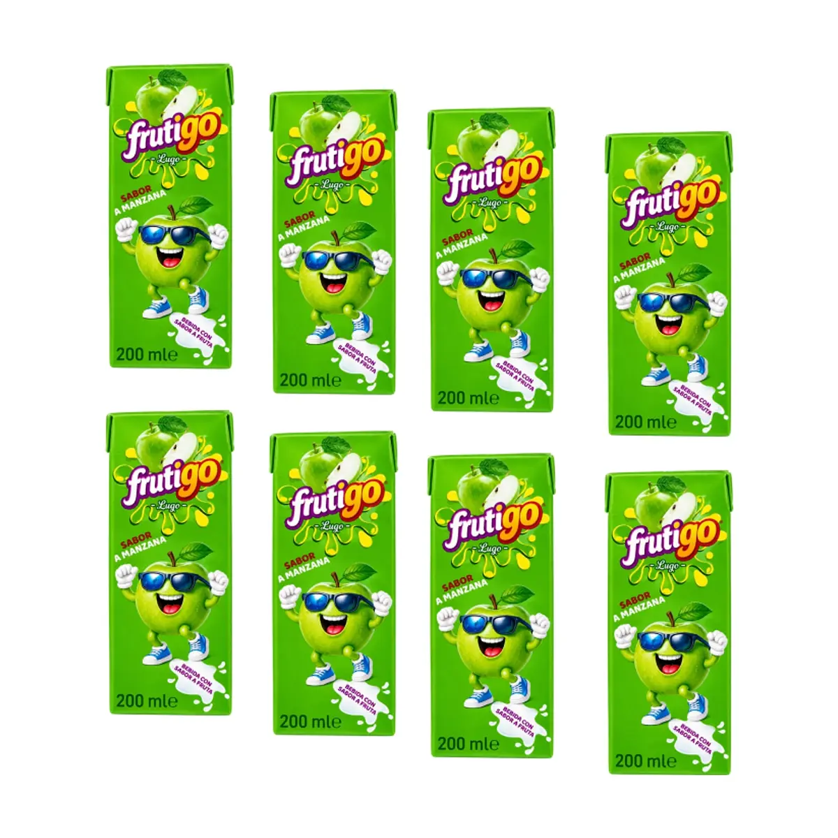 Bebida sabor a manzana Frutigo (8 x 200 ml / 6.76 fl oz)