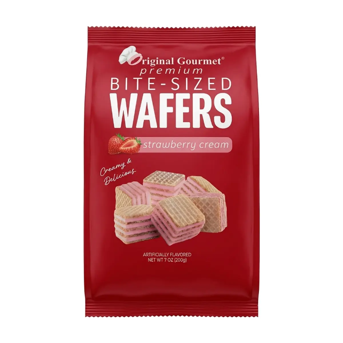 Sorbetos rellenos con crema de fresa Original Gourmet (200 g / 7.05 oz)