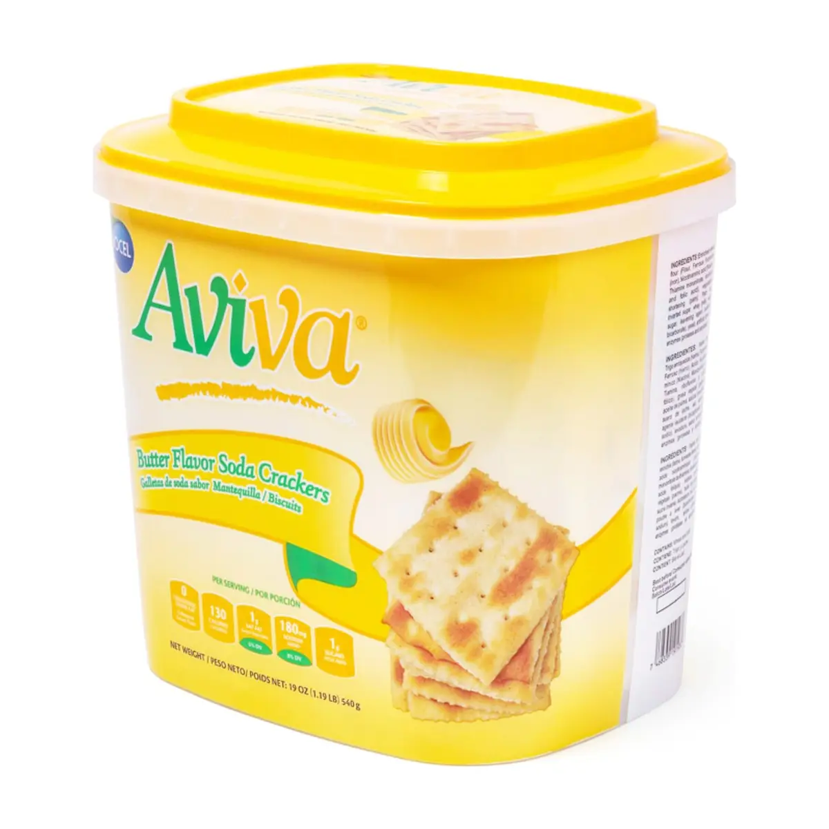 Galletas de soda sabor mantequilla Aviva (540 g / 1.19 lb) - Thumbnail 3