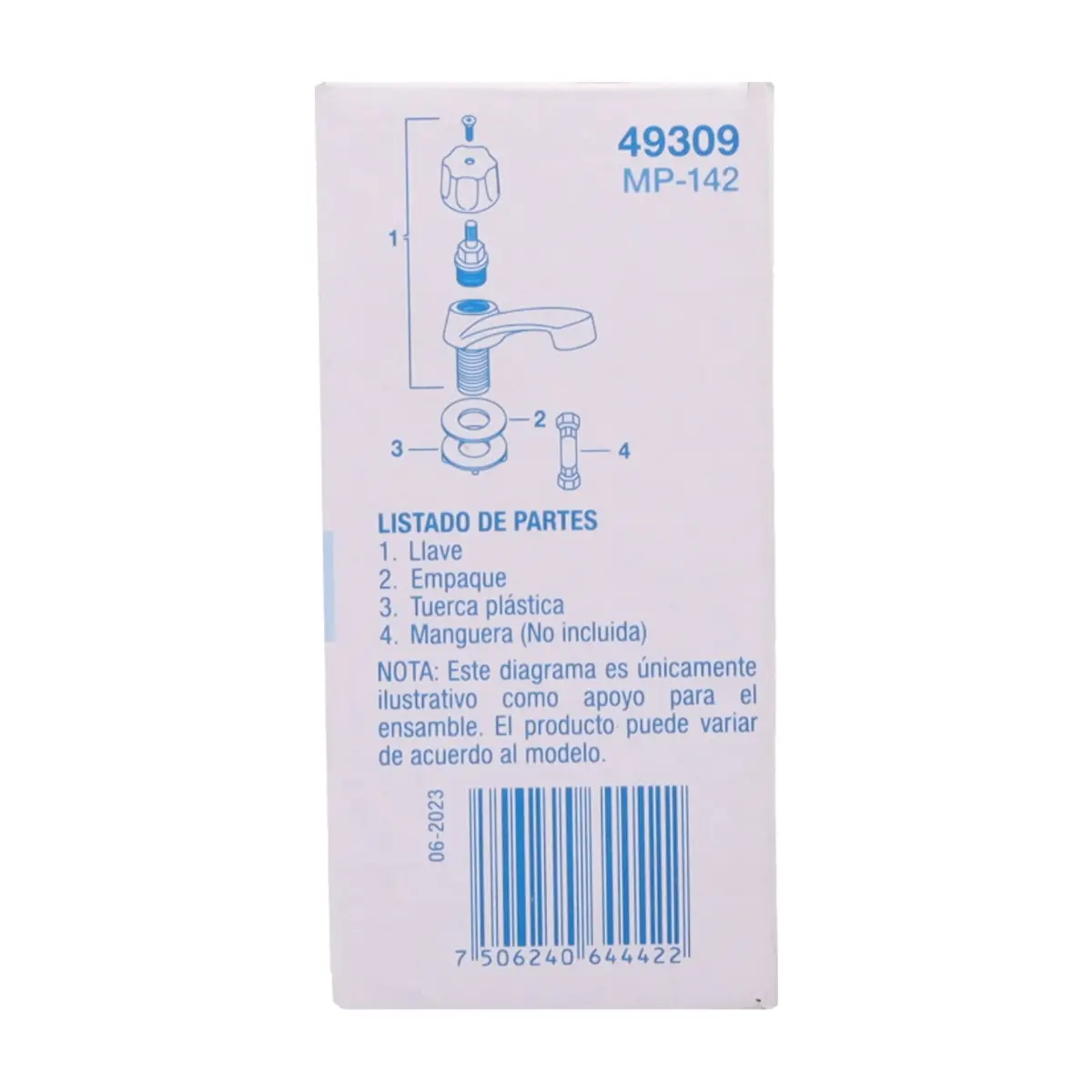 Llave individual para lavamanos Foset MP-142 - Thumbnail 4