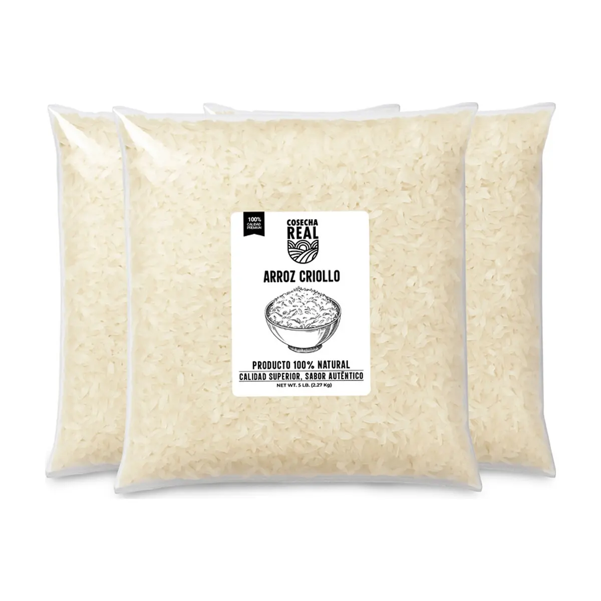 Arroz criollo Cosecha Real (3 x 2.27 kg / 5 lb)