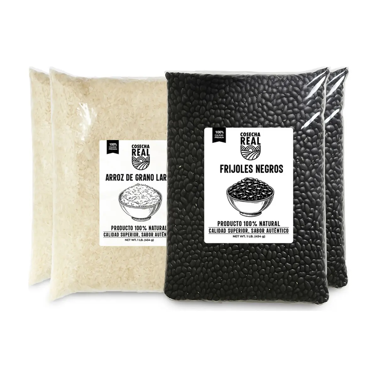 Frijoles negros + Arroz de grano largo Cosecha Real #5