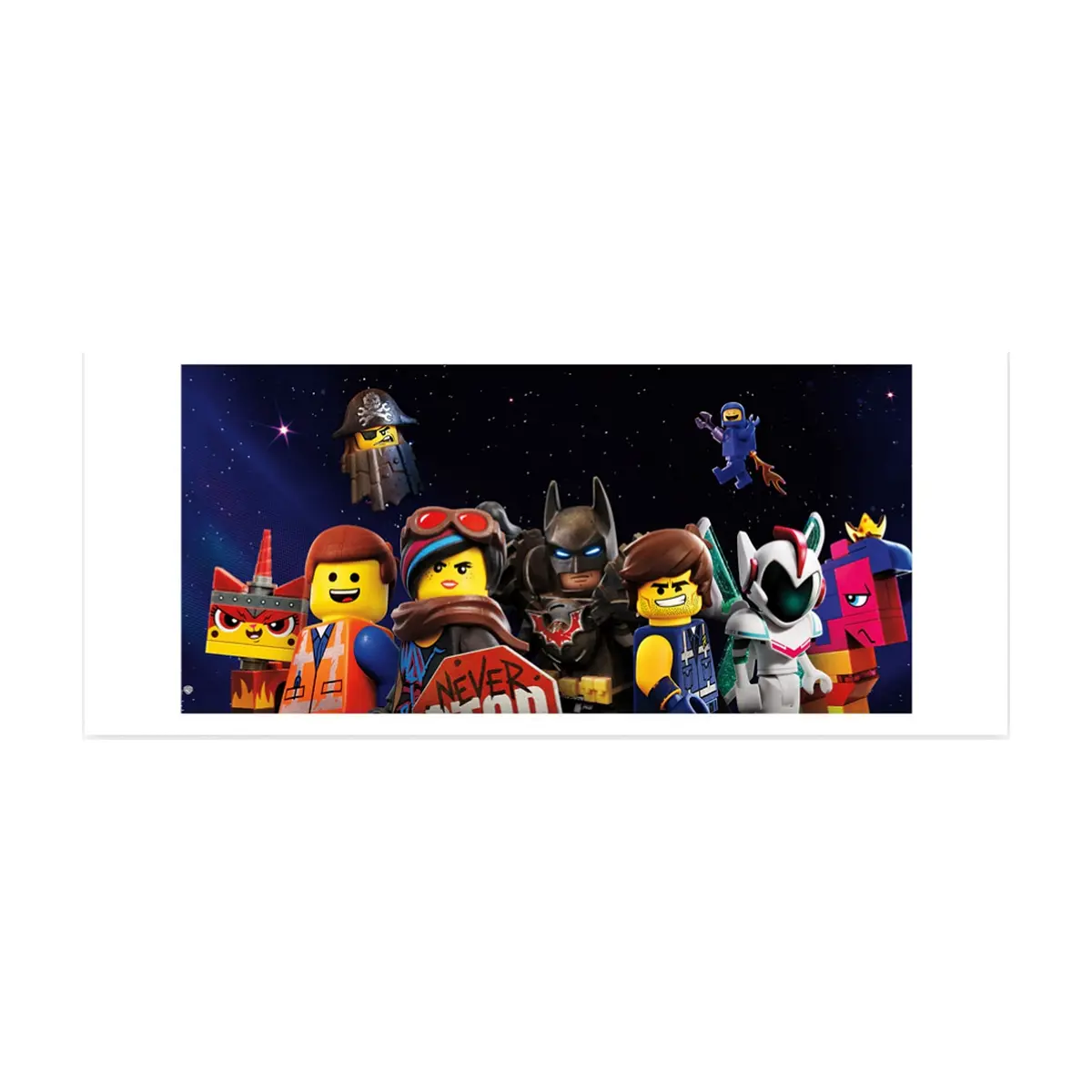 Jarra blanca y anaranjada de cerámica con diseño impreso tema Lego - Thumbnail 3