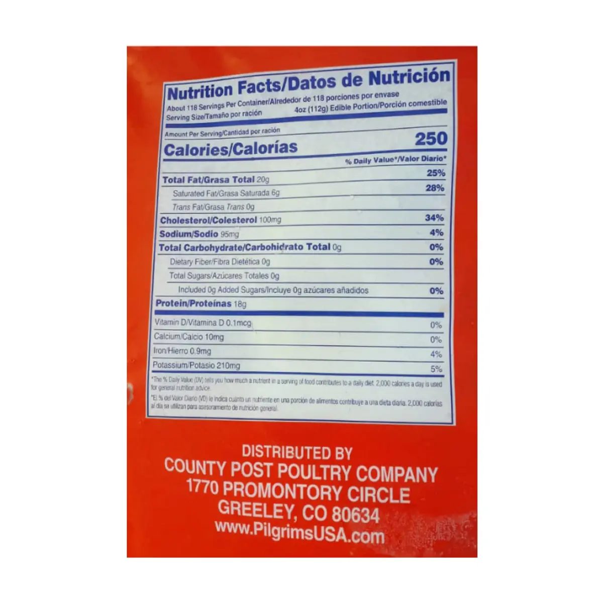 Cuartos traseros de pollo County Post (4 x 4.54 kg / 10 lb) - Miniatura 4