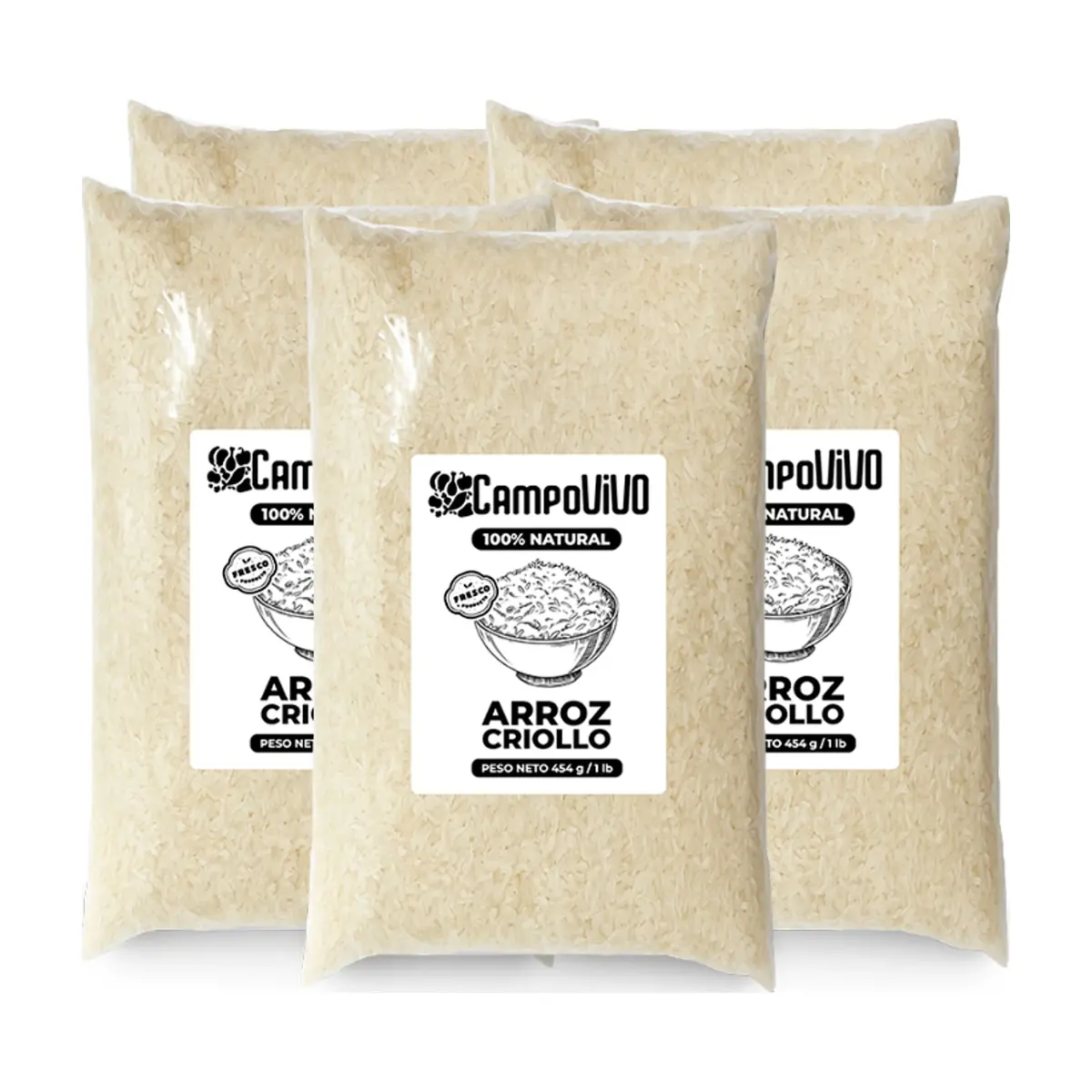 Arroz criollo Campo Vivo (5 x 454 g / 1 lb)