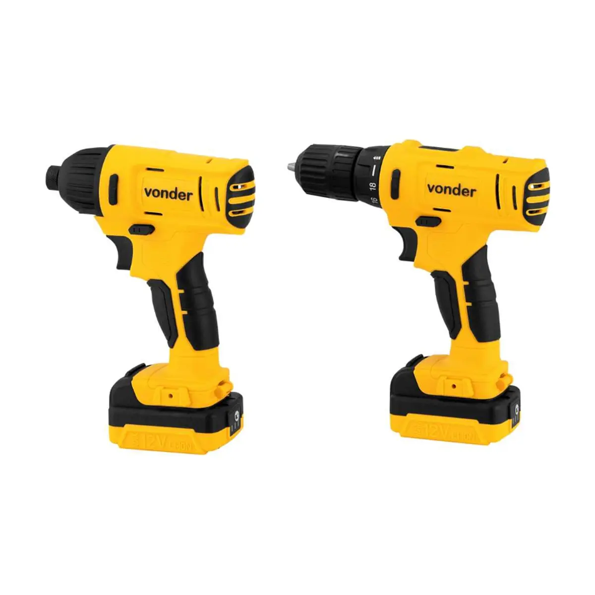 Taladro atornillador a batería con impacto PFBV012 Vonder