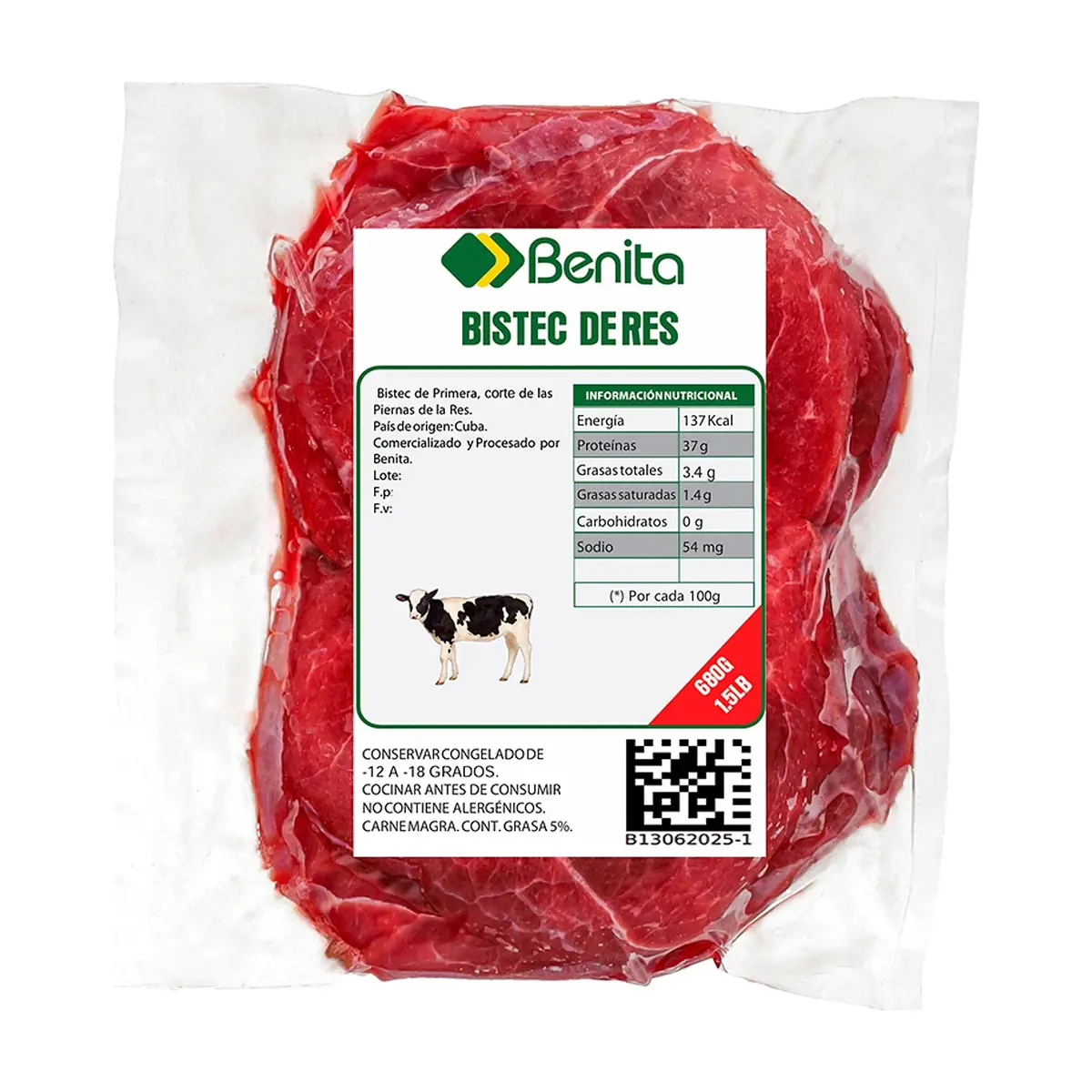 Bistec de res Benita (680 g / 1.5 lb) - Thumbnail 3