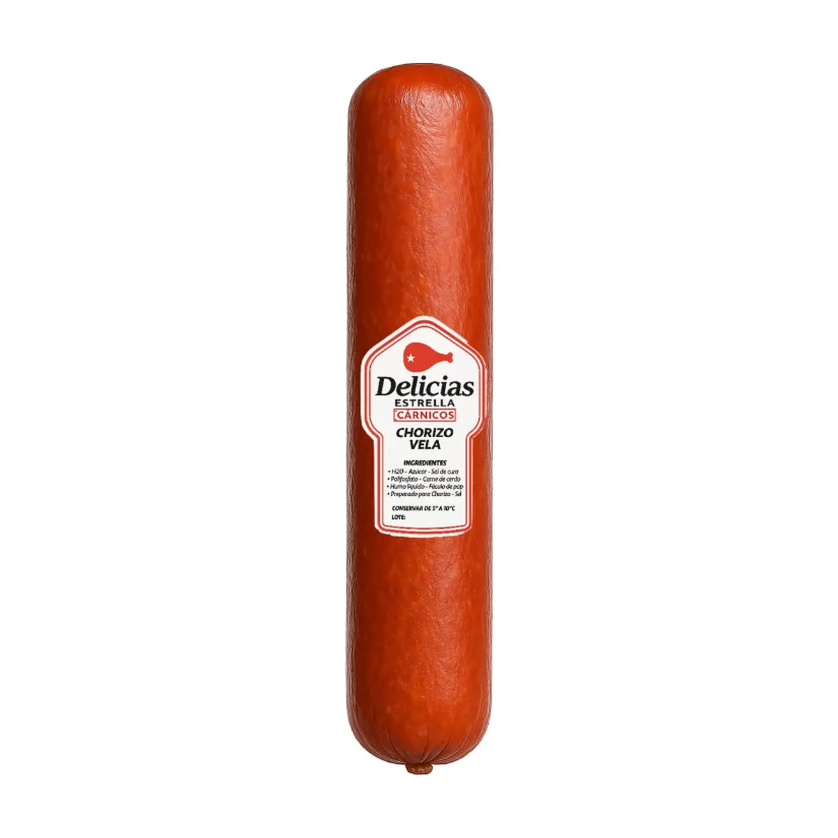Chorizo tipo vela Delicias Estrella (600 g / 1.32 lb)