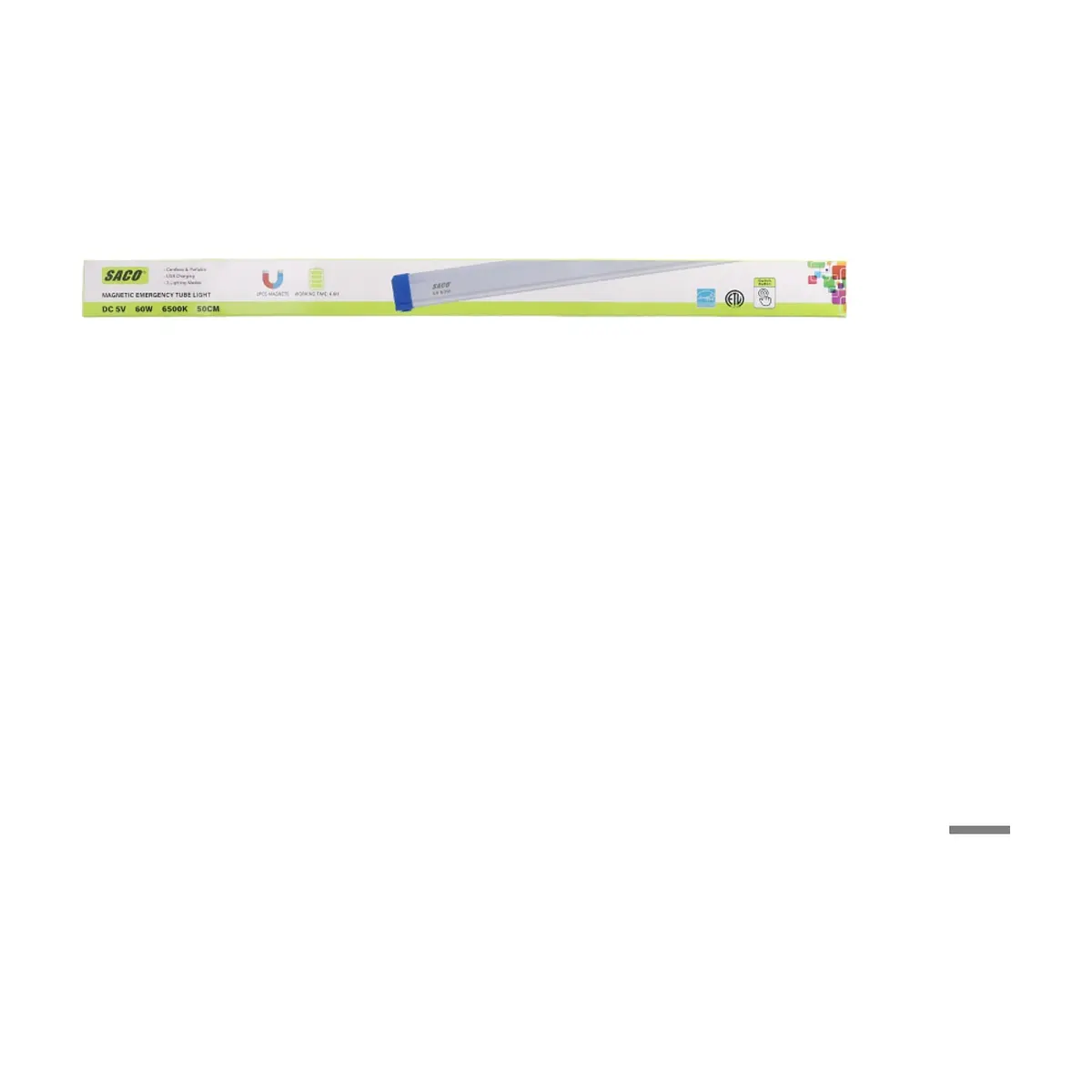 Lámpara led recargable 60 W Saco 04-FR-34115 - Thumbnail 3