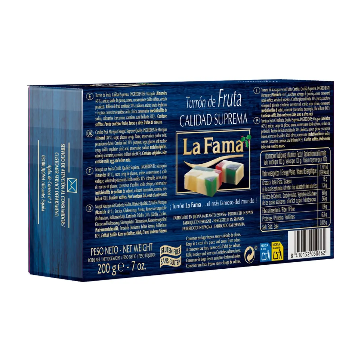 Turrón de Fruta La Fama (3 x 200 g / 5.3 oz) - Miniatura 5