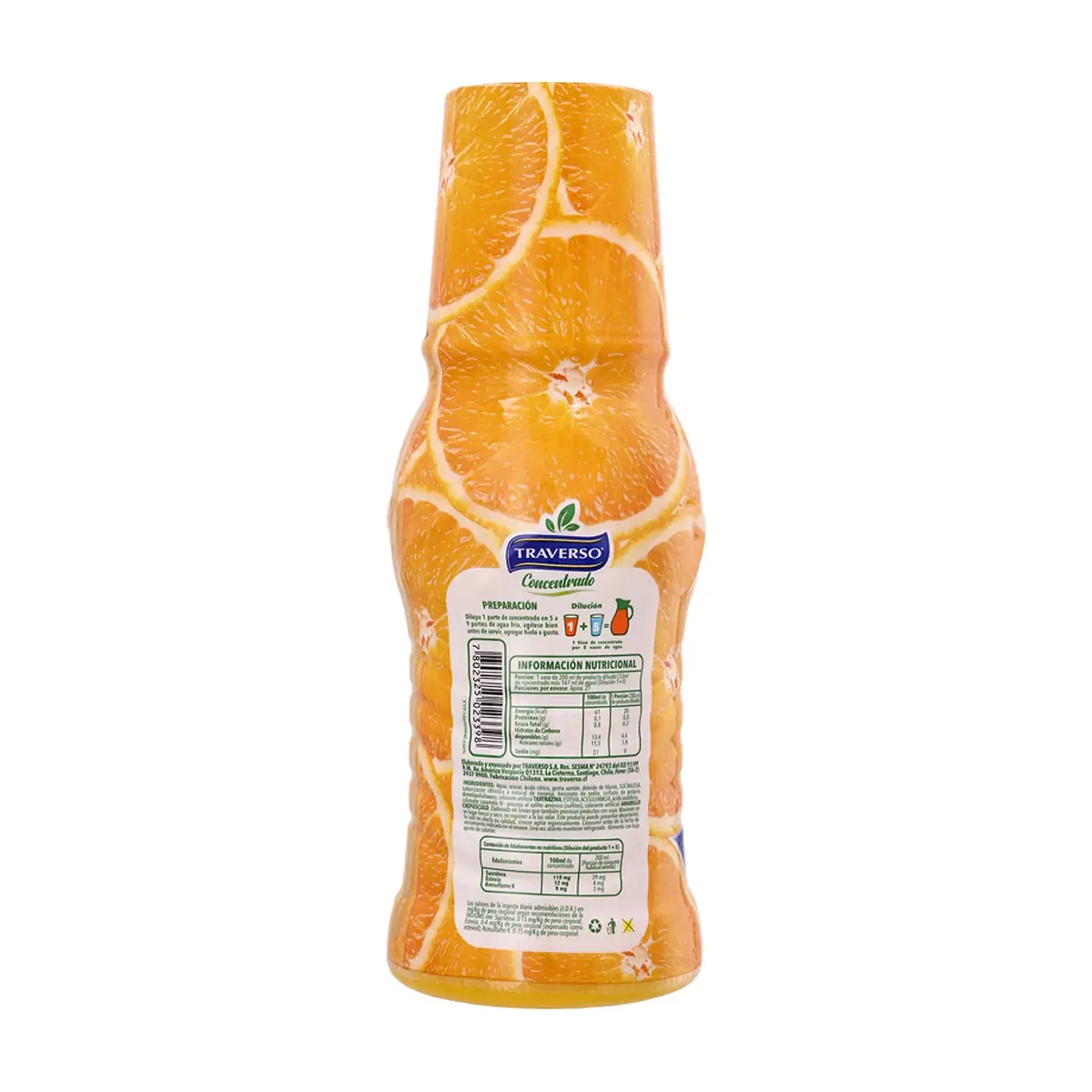 Jugo concentrado sabor naranja Traverso (900 ml) - Thumbnail 2