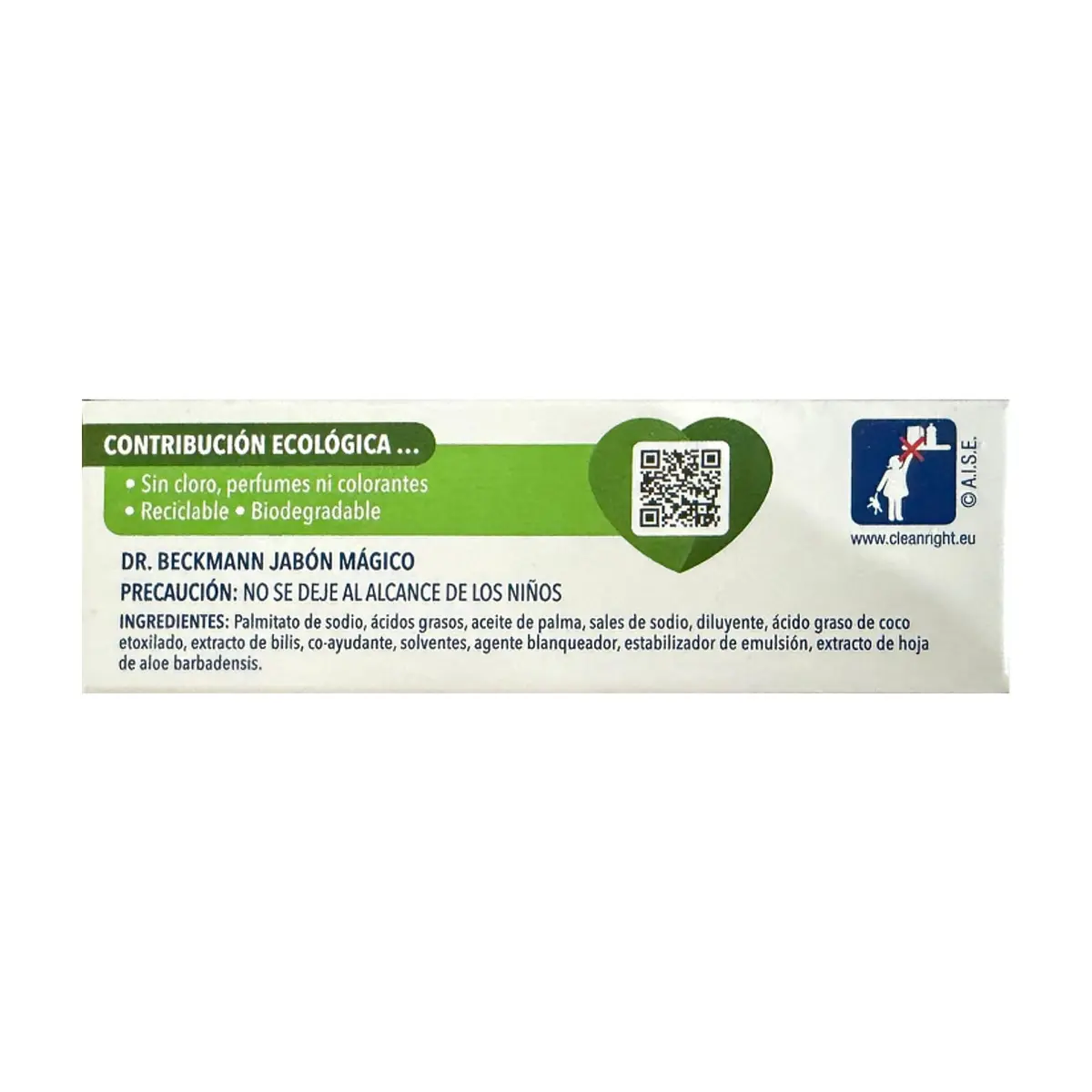 Jabón para lavar quitamanchas intenso con aloe vera Dr. Beckmann (100 g / 3.53 oz) - Thumbnail 3