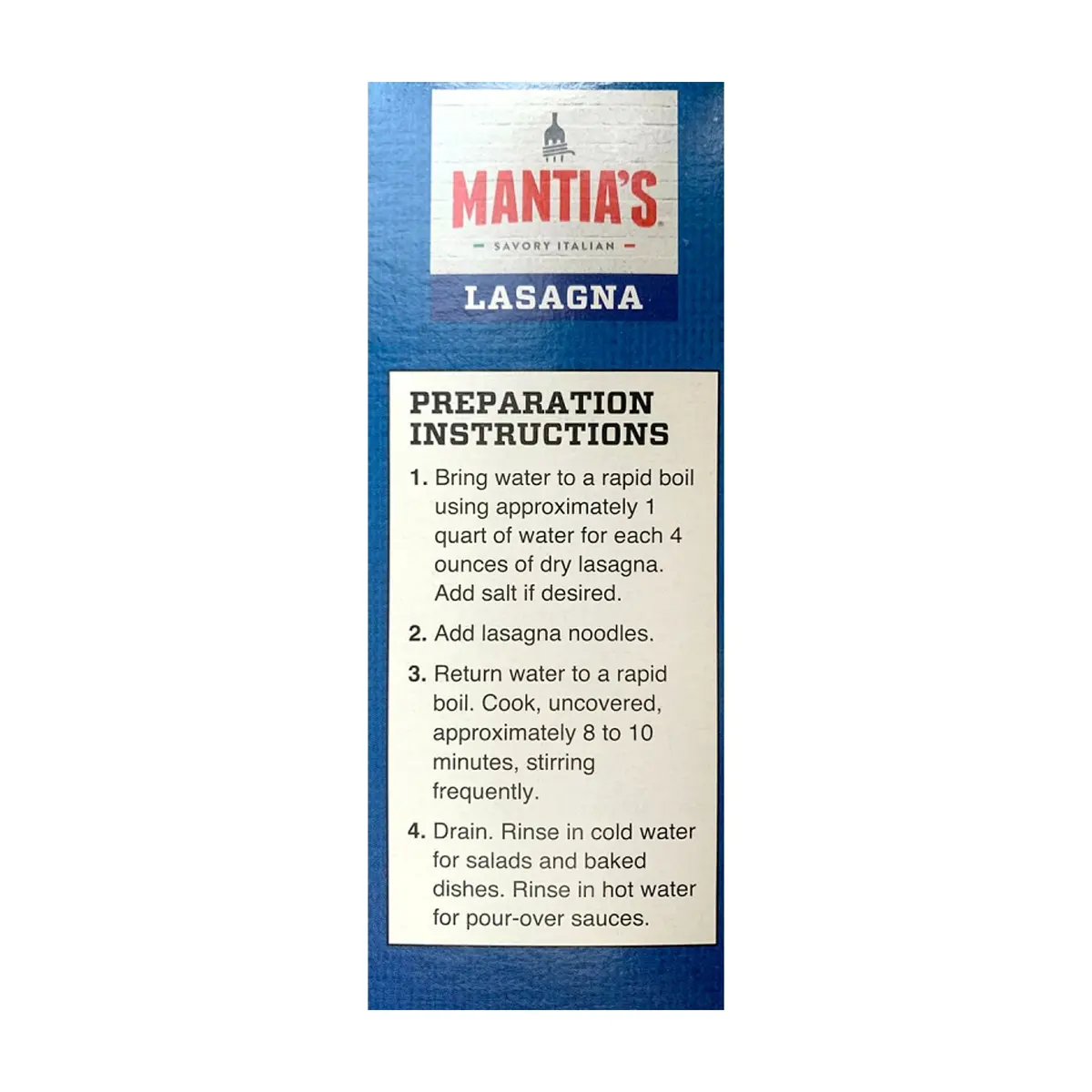 Lasaña italiana Mantia´s (454 g / 1 lb) - Thumbnail 2