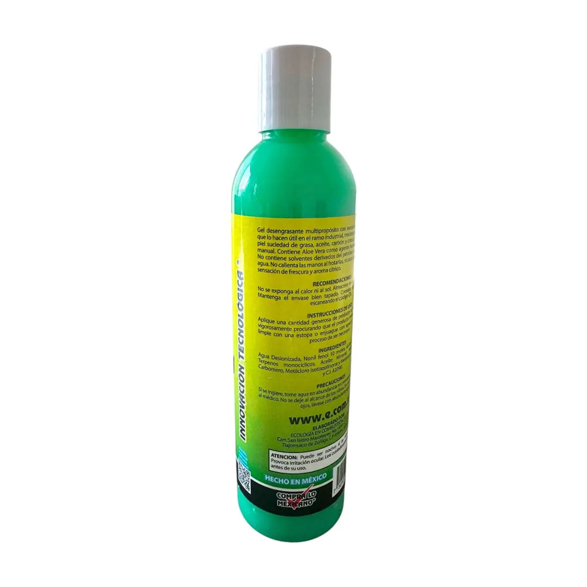 Gel desengrasante para manos con aloe vera ECOM ECO-113-S (250 g / 8.82 oz) - Thumbnail 2