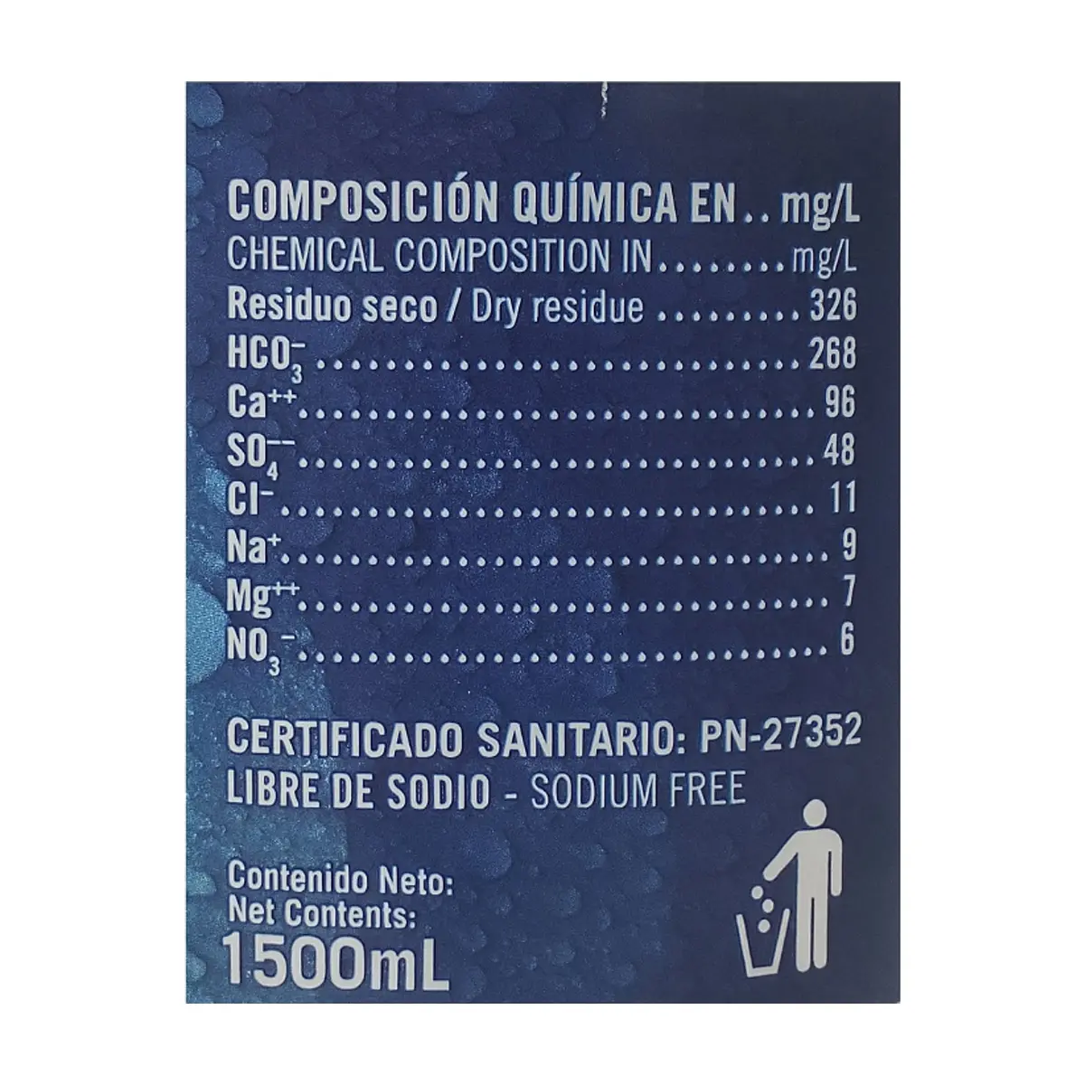 Agua mineral natural Ciego Montero (4 x 1.5 L) - Thumbnail 4