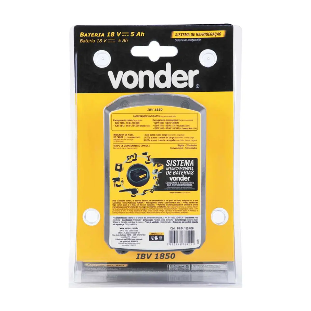 Batería de 18 V Vonder IBV1850 - Thumbnail 3