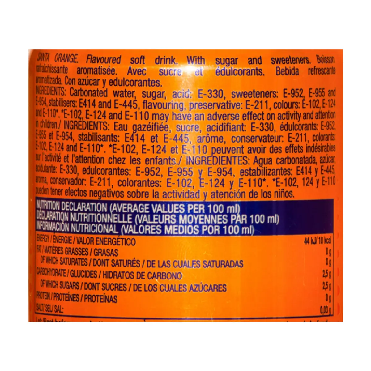 Refresco gaseado de naranja Santa (330 ml) - Miniatura 3