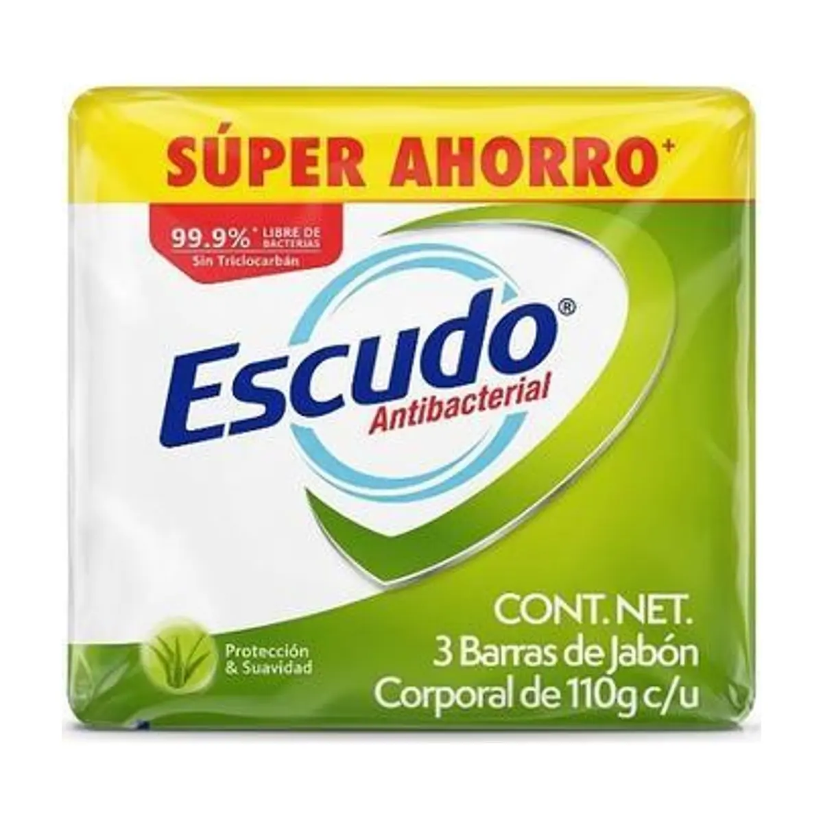 Jabón Escudo Verde (3u x 110g) AHORRAPACK - Image 1
